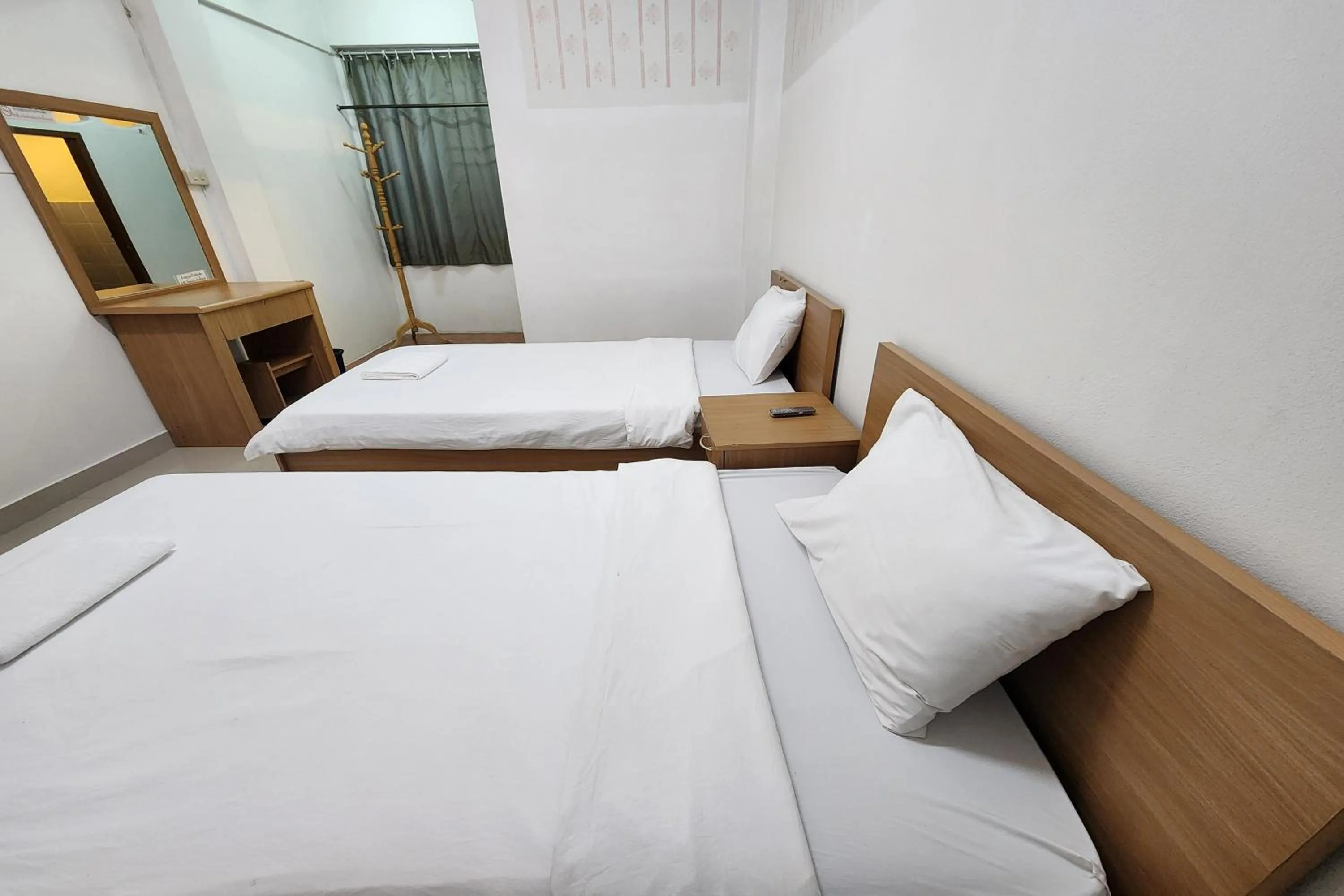 Bedroom, Bed in Green Apartment Kaset