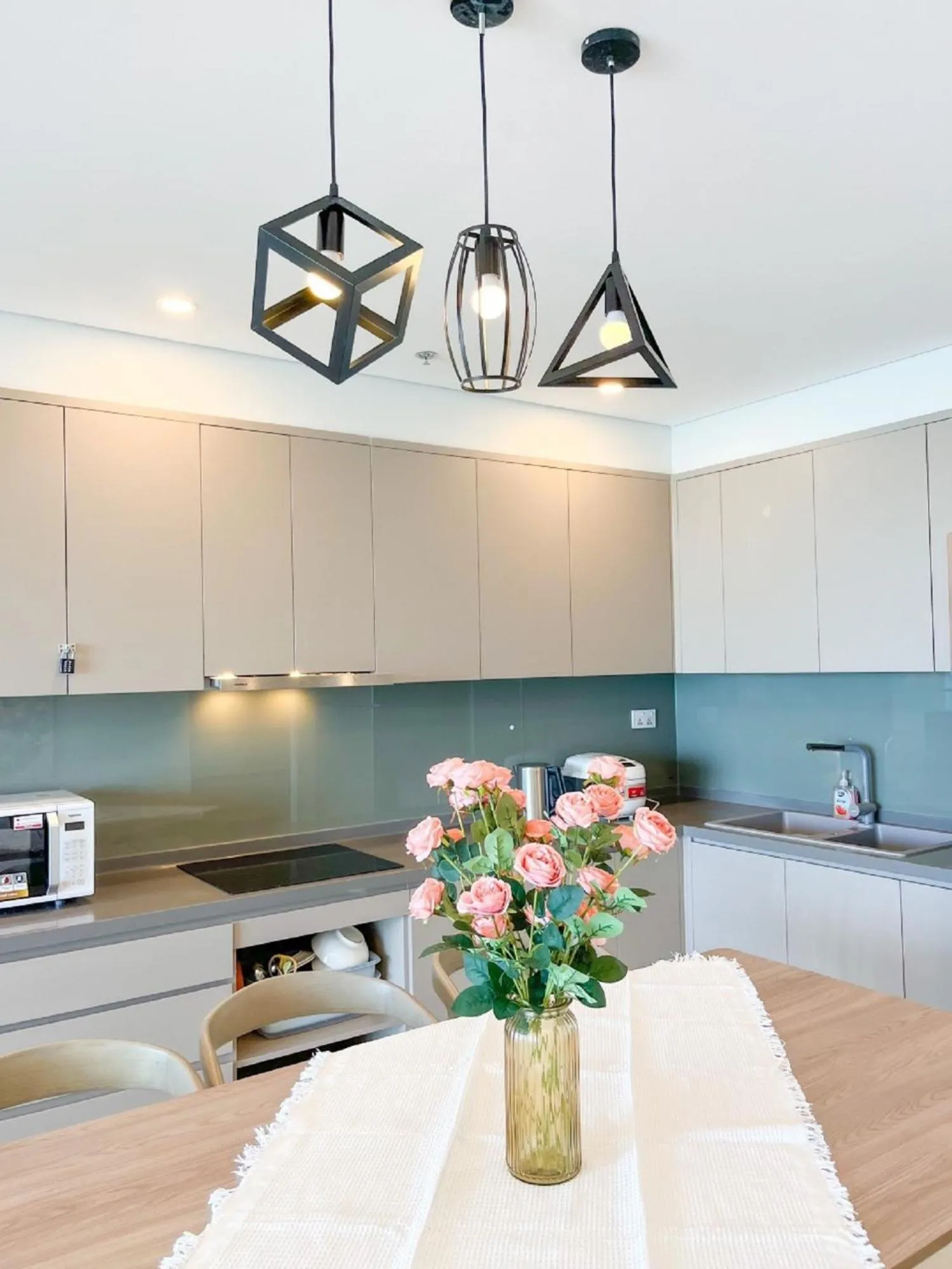 kitchen in The Sóng Apartment Vũng Tàu - Sophia's House