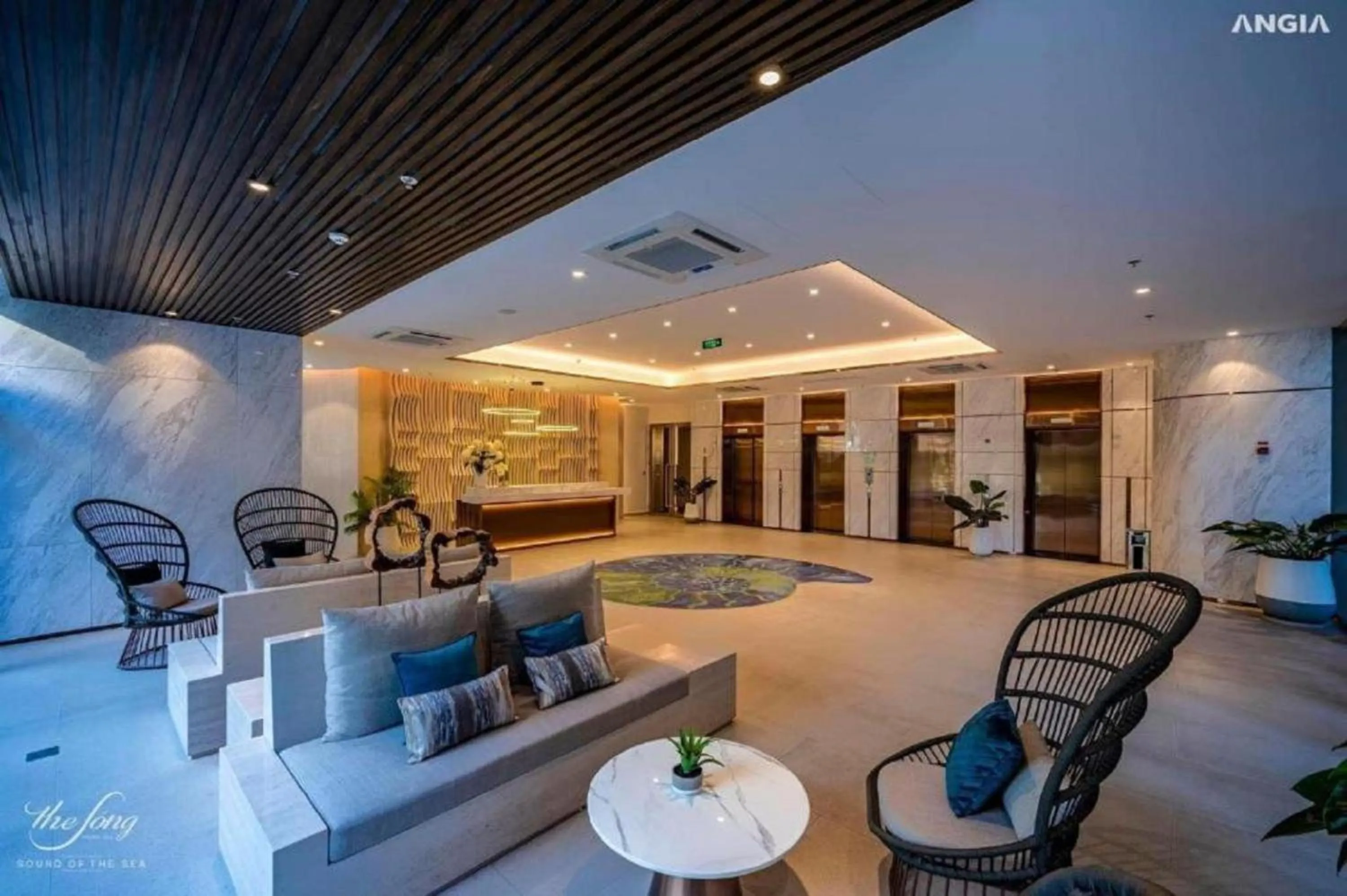 Lobby or reception in The Sóng Apartment Vũng Tàu - Sophia's House