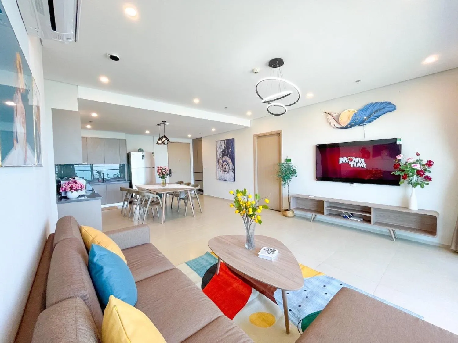 Living room in The Sóng Apartment Vũng Tàu - Sophia's House