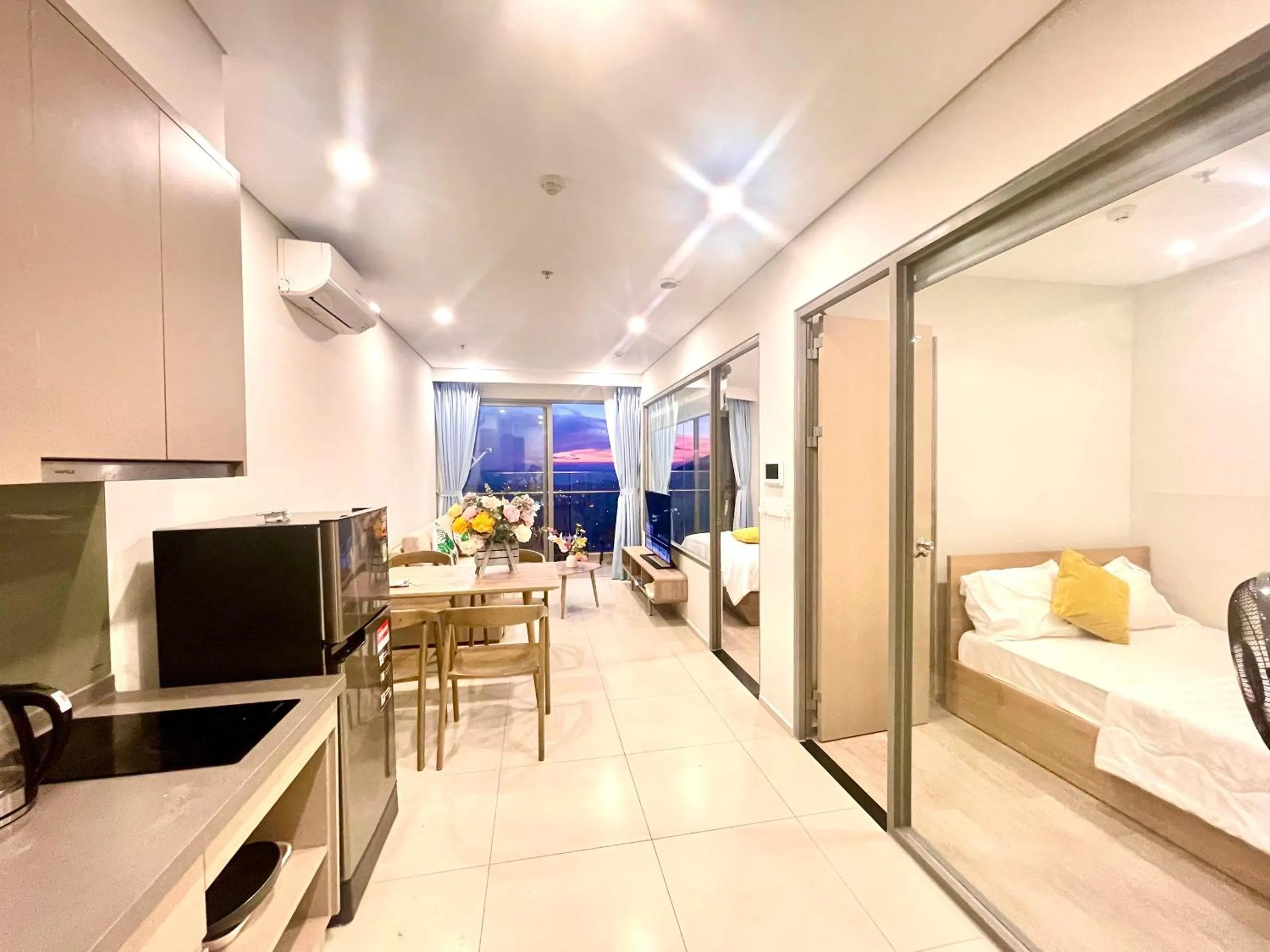 Bedroom, Bed in The Sóng Apartment Vũng Tàu - Sophia's House