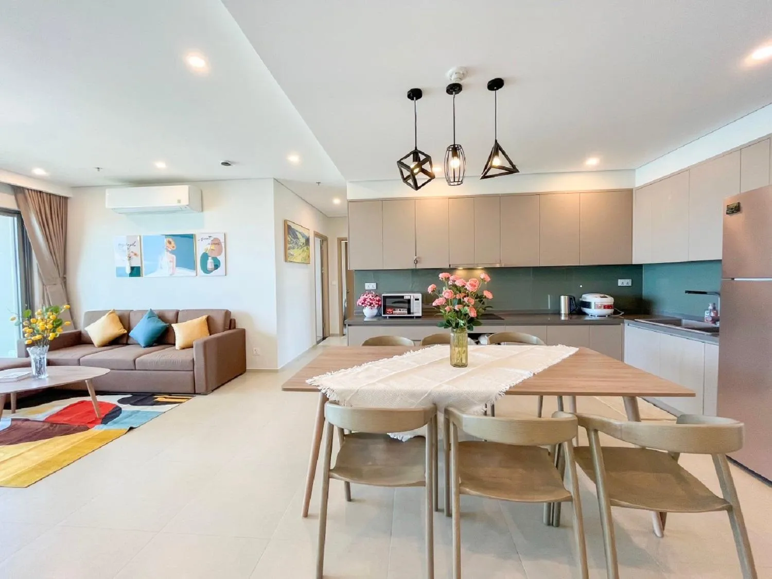 Living room in The Sóng Apartment Vũng Tàu - Sophia's House