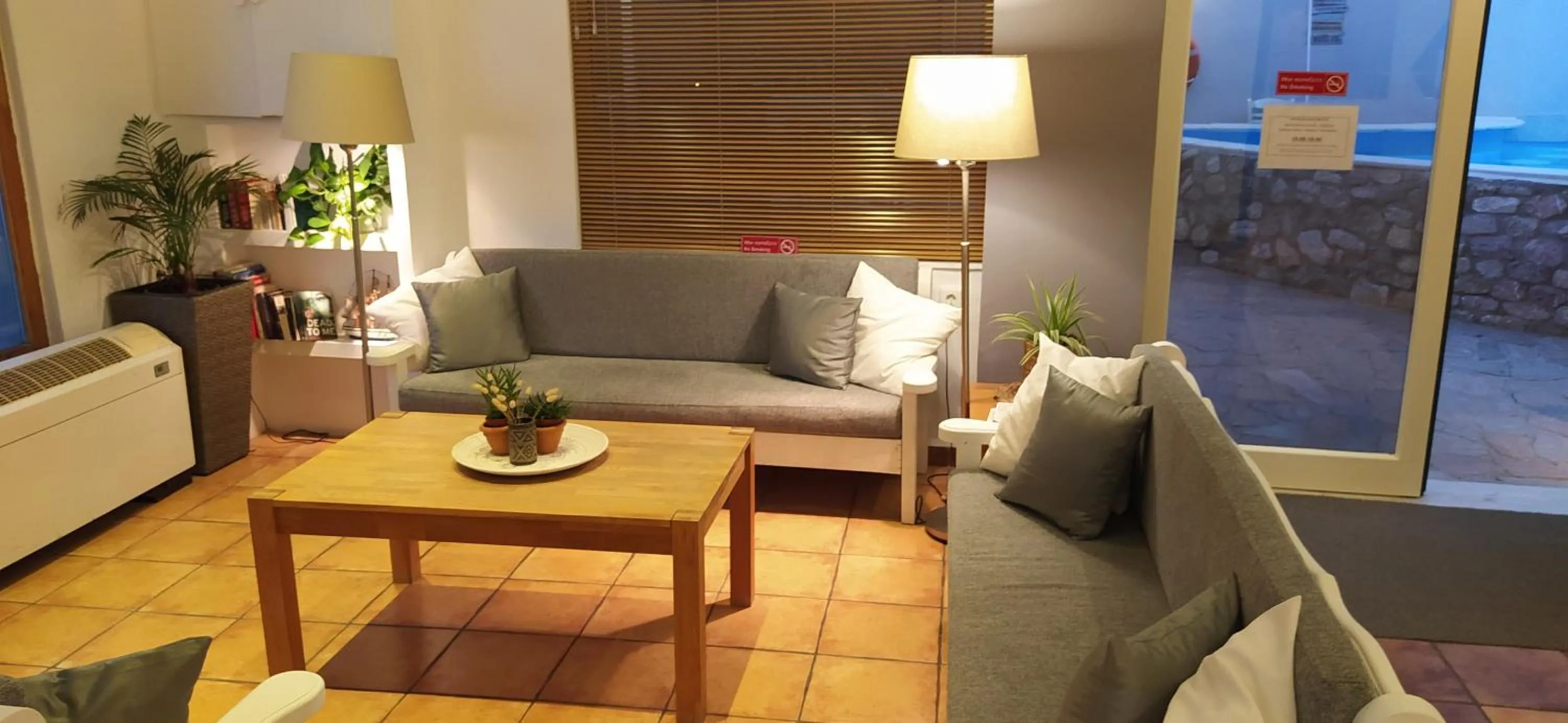 Lobby or reception in Hotel Kanelli Beach