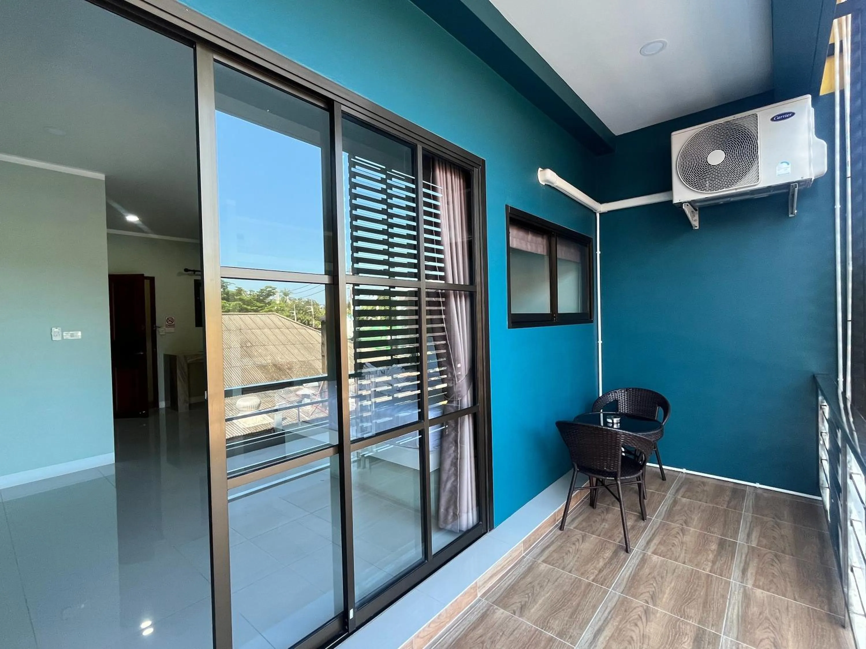 Balcony/Terrace in J & Ariya Hotel Near Samui Airport and Koh Phangan Pier