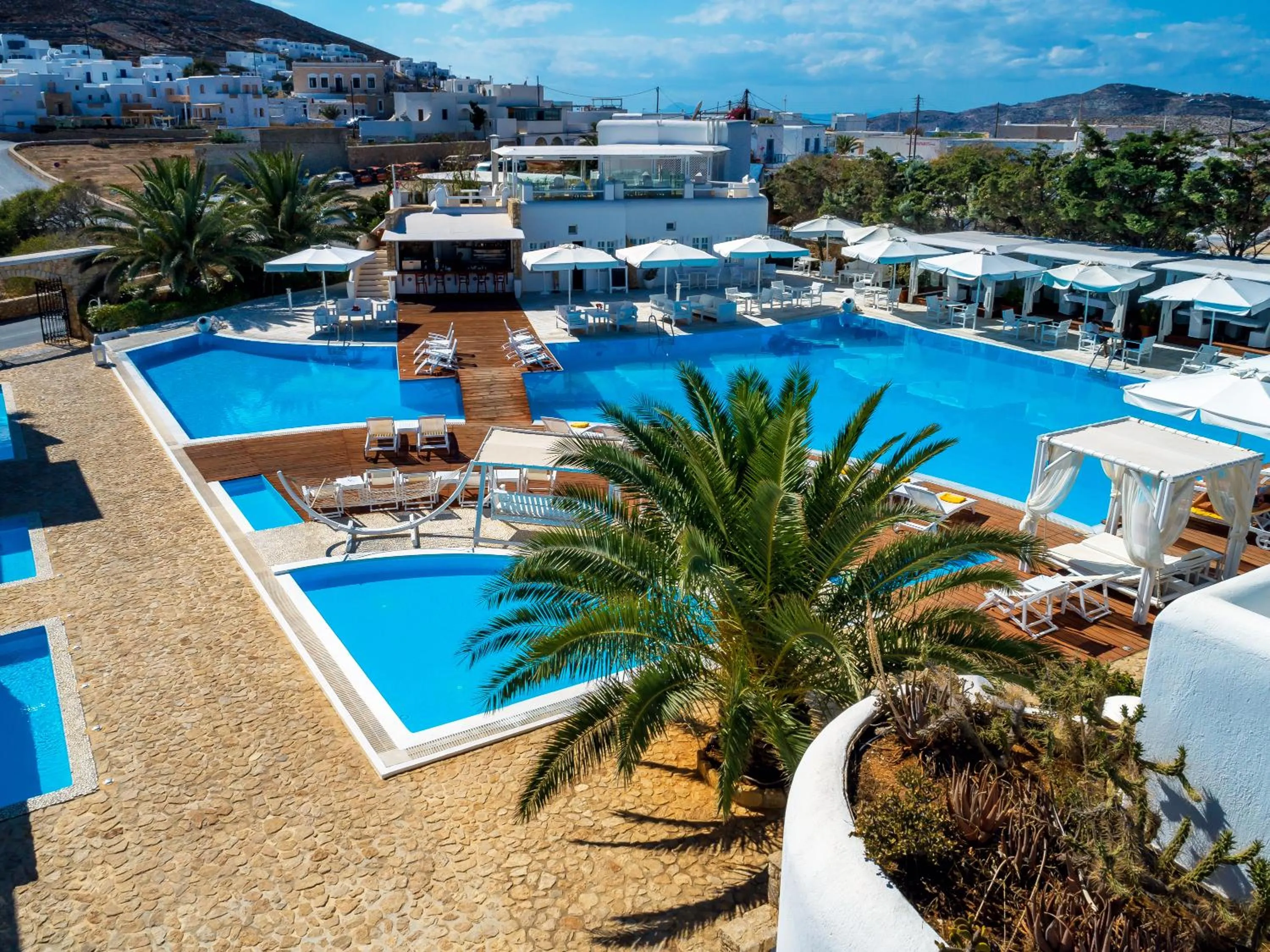 Pool view in Chora Resort Hotel & Spa