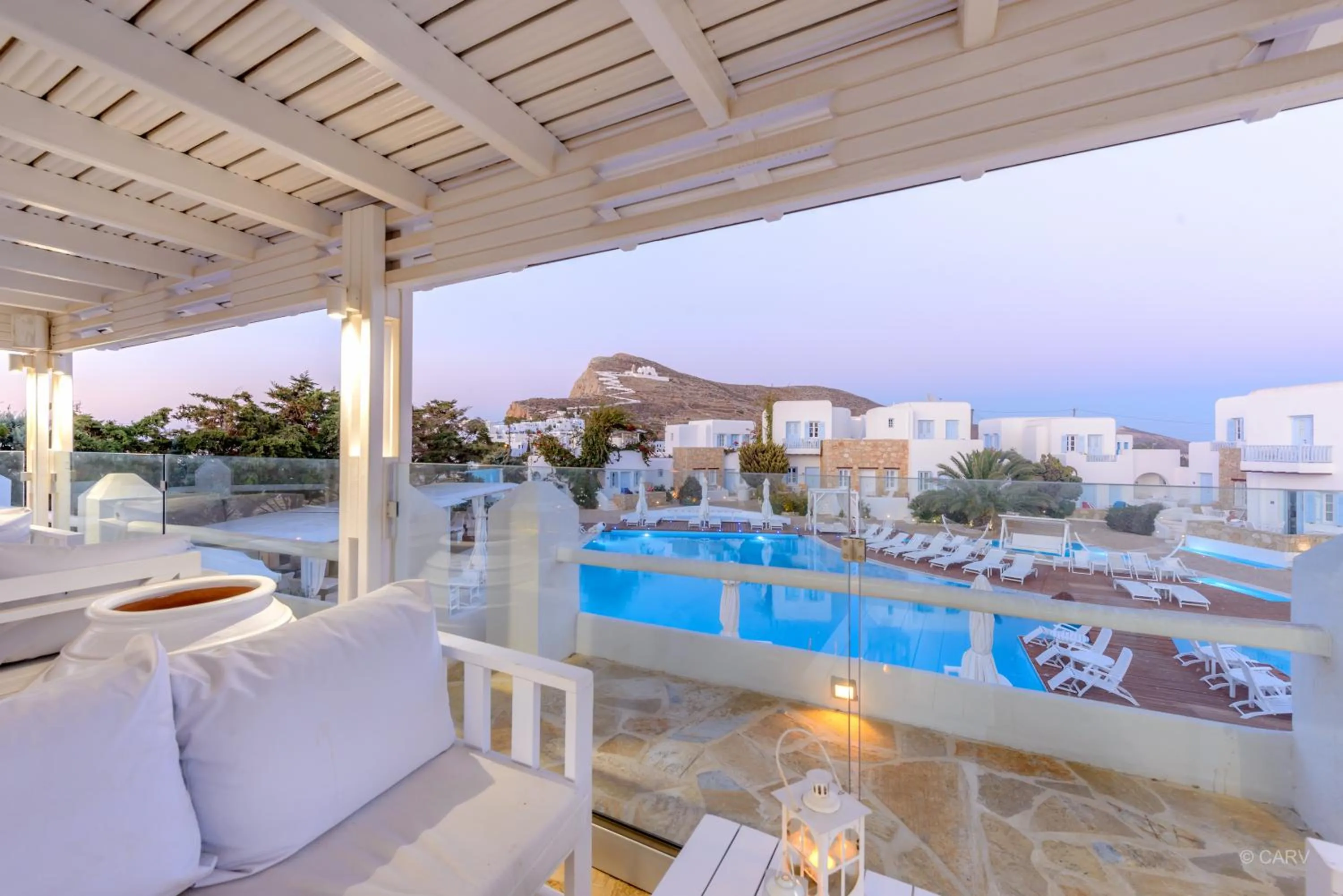 Patio in Chora Resort Hotel & Spa