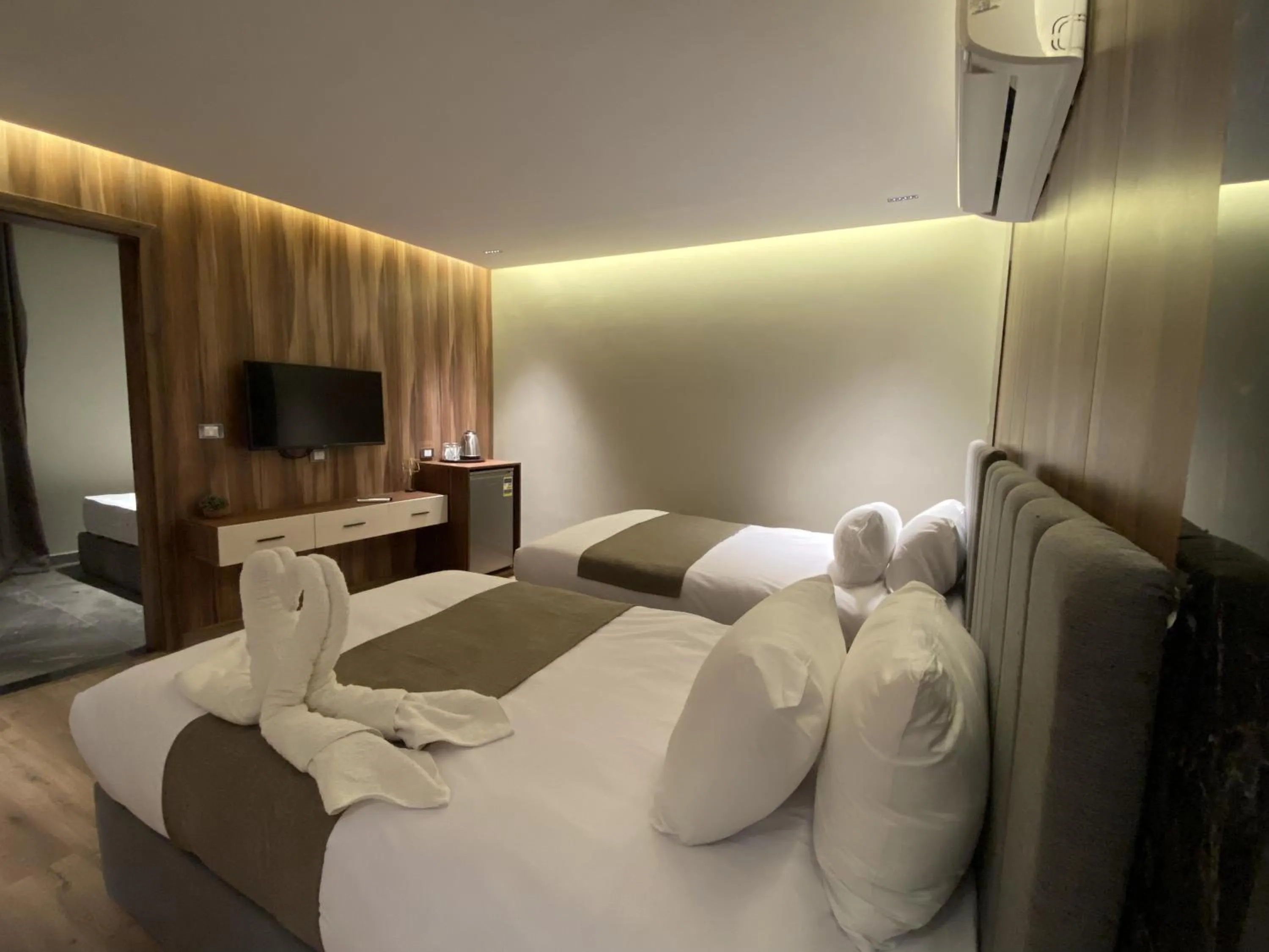 Bed in The View Delta Hotel