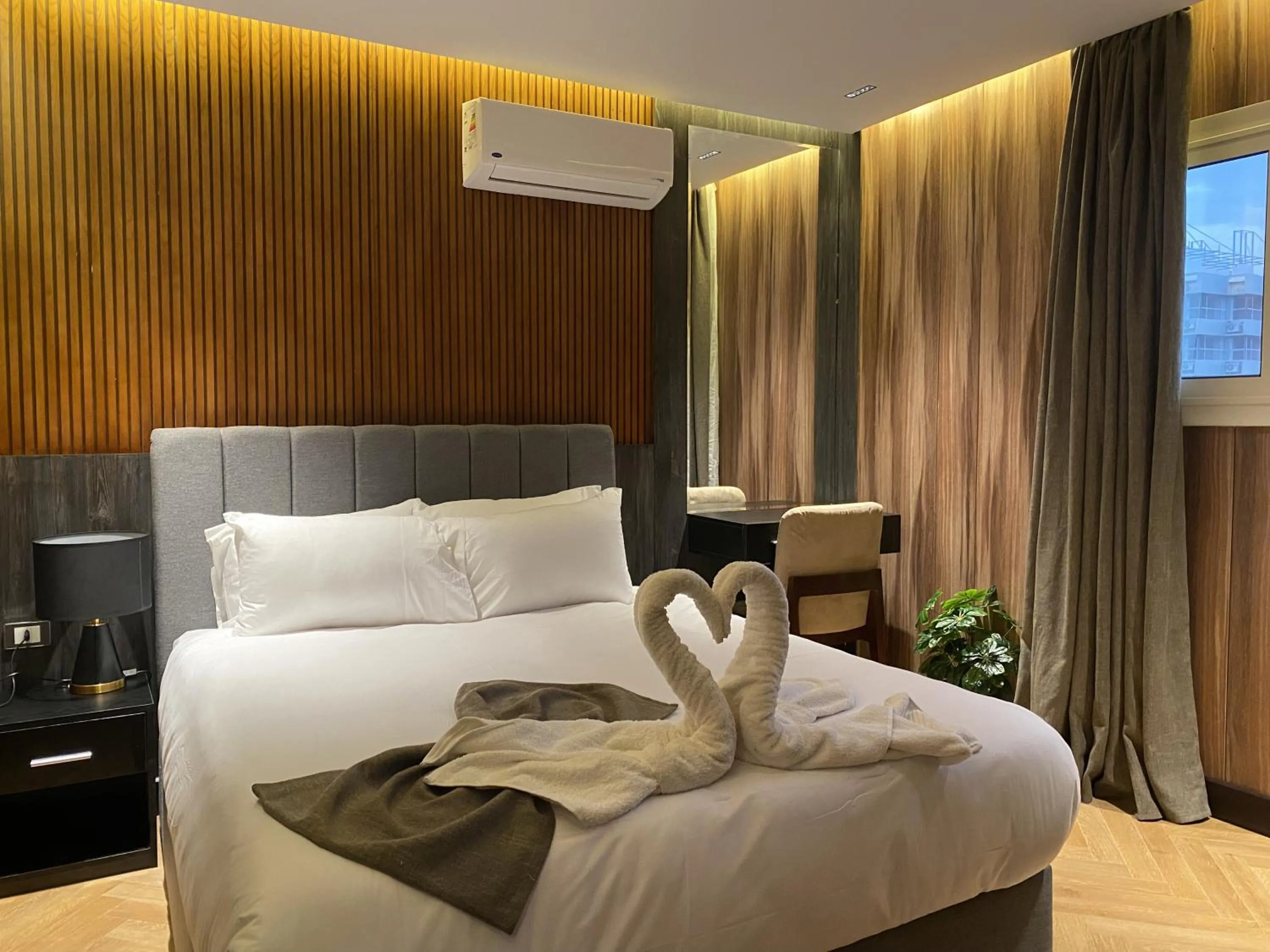 Bed in The View Delta Hotel