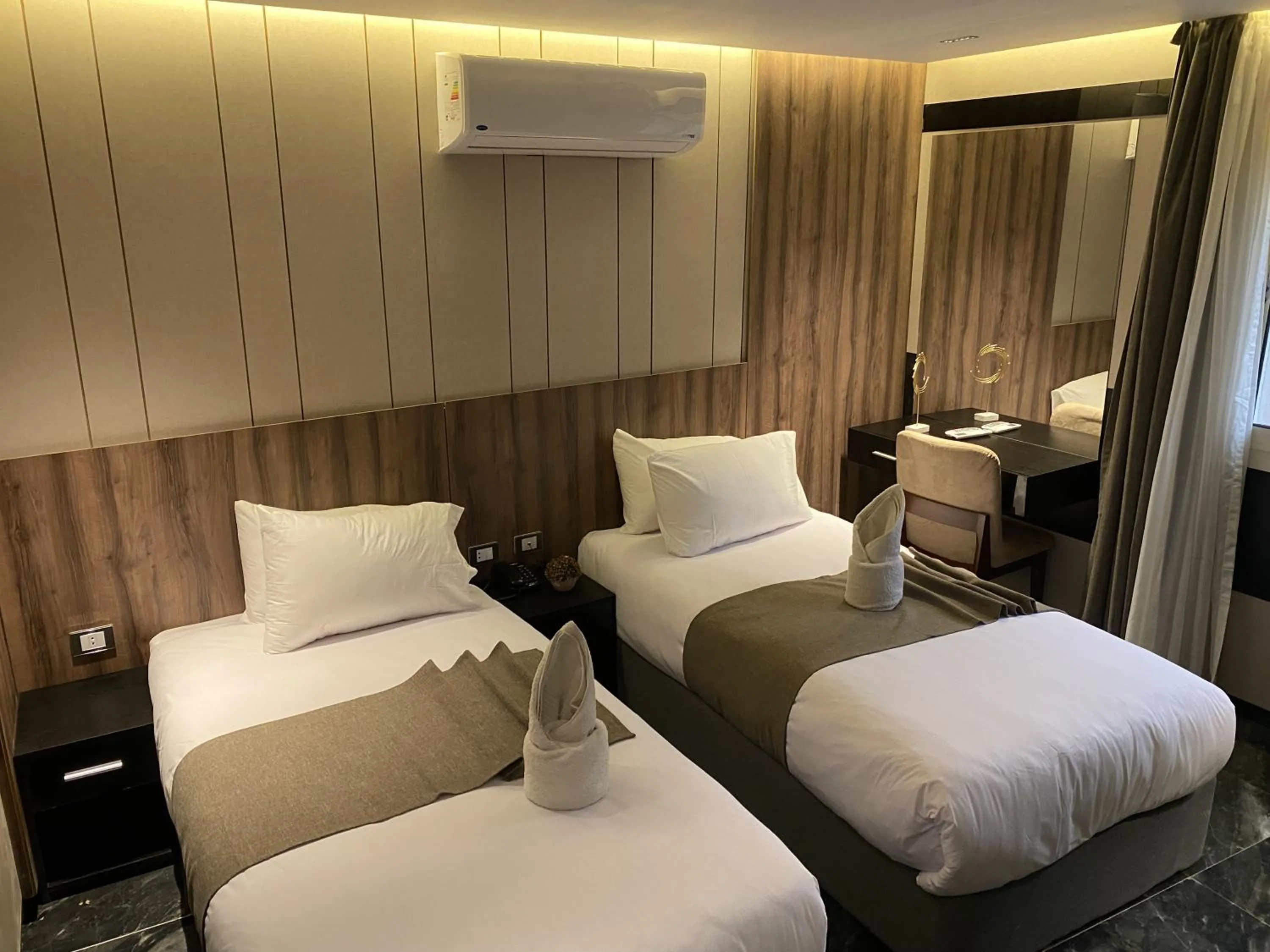 Bed in The View Delta Hotel