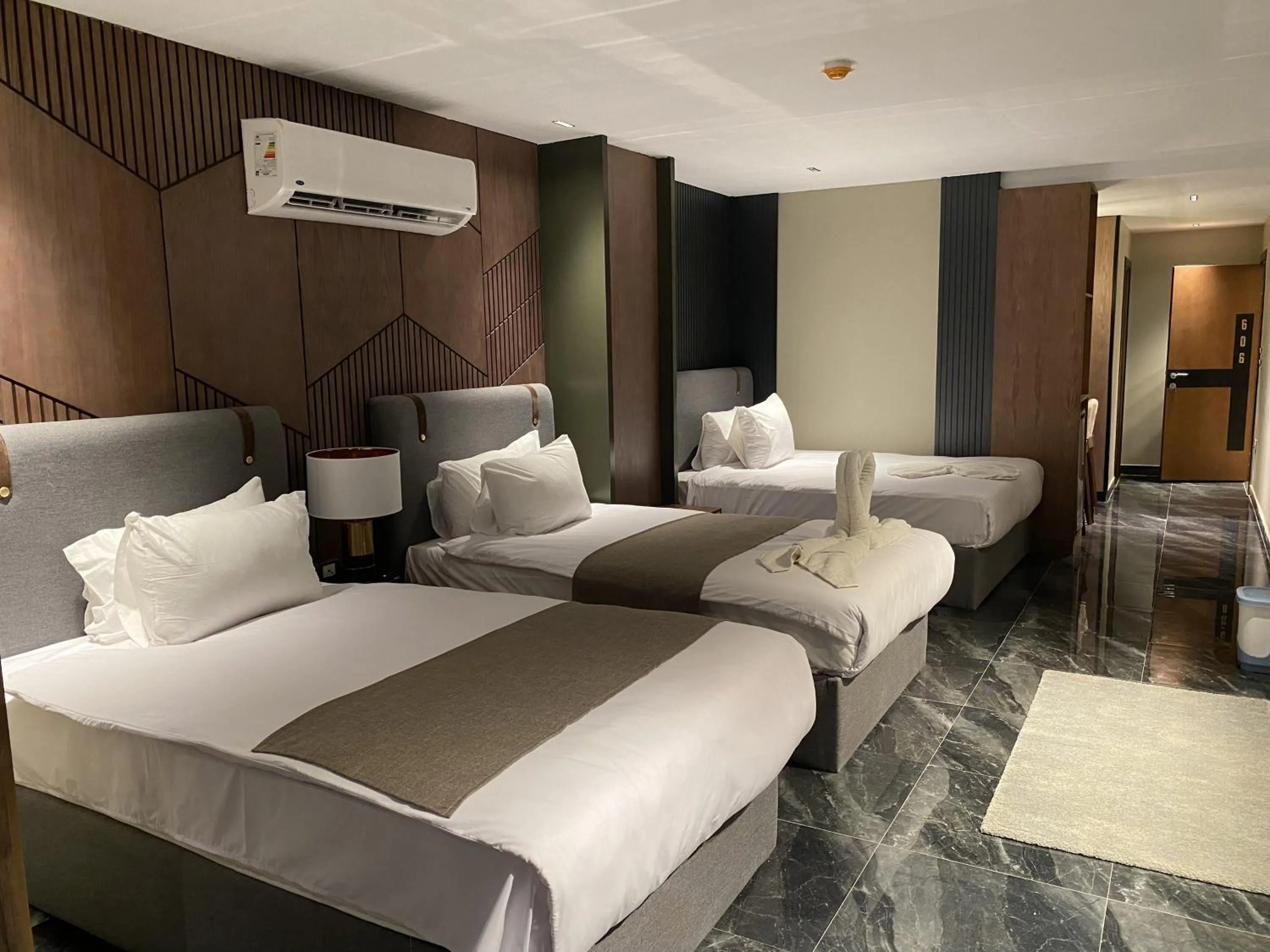 Bed in The View Delta Hotel