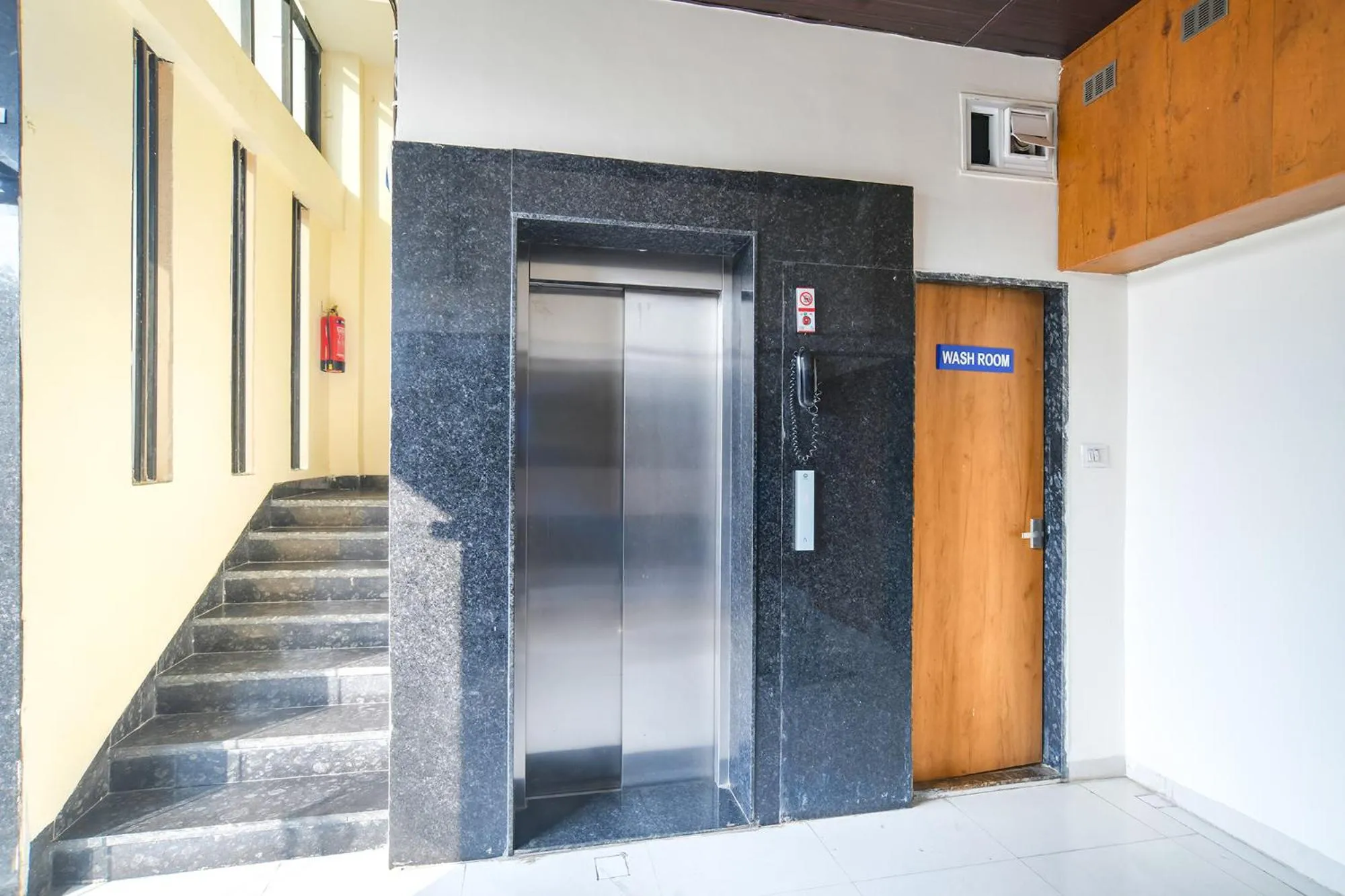 elevator in FabHotel Grand Giriraj