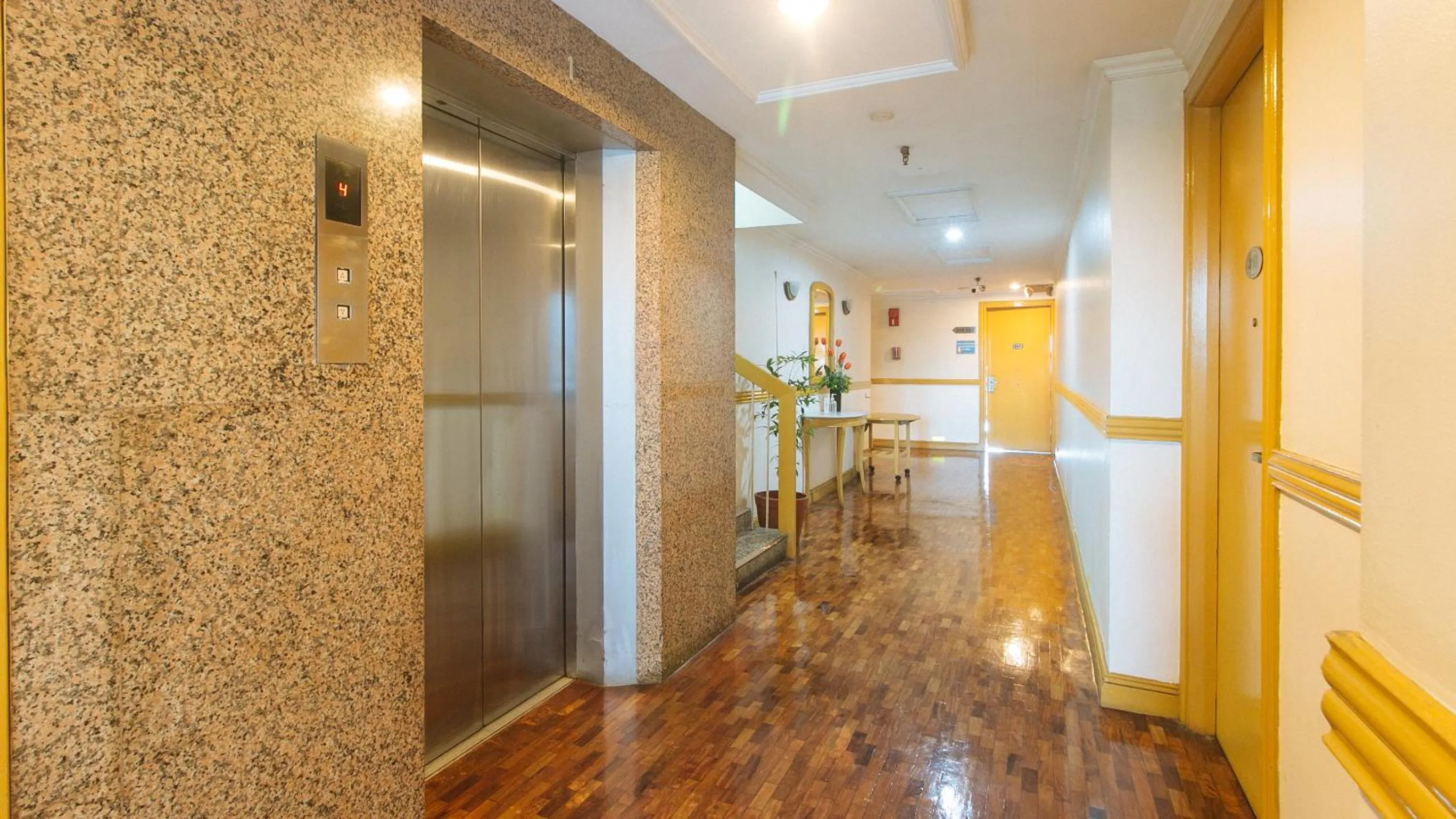 elevator in Aloha Hotel Roxas Boulevard Manila