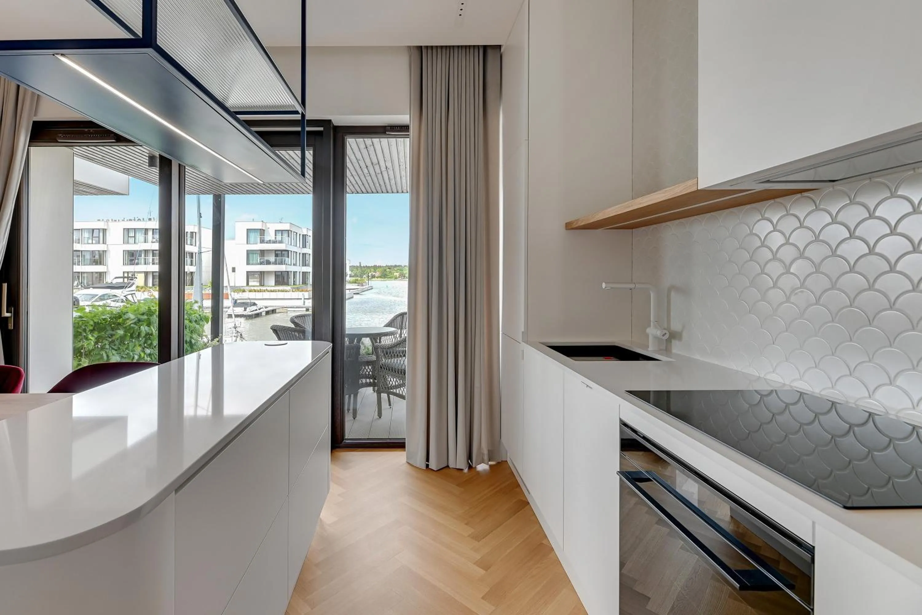 Kitchen or kitchenette in GRANO HOTEL Solmarina