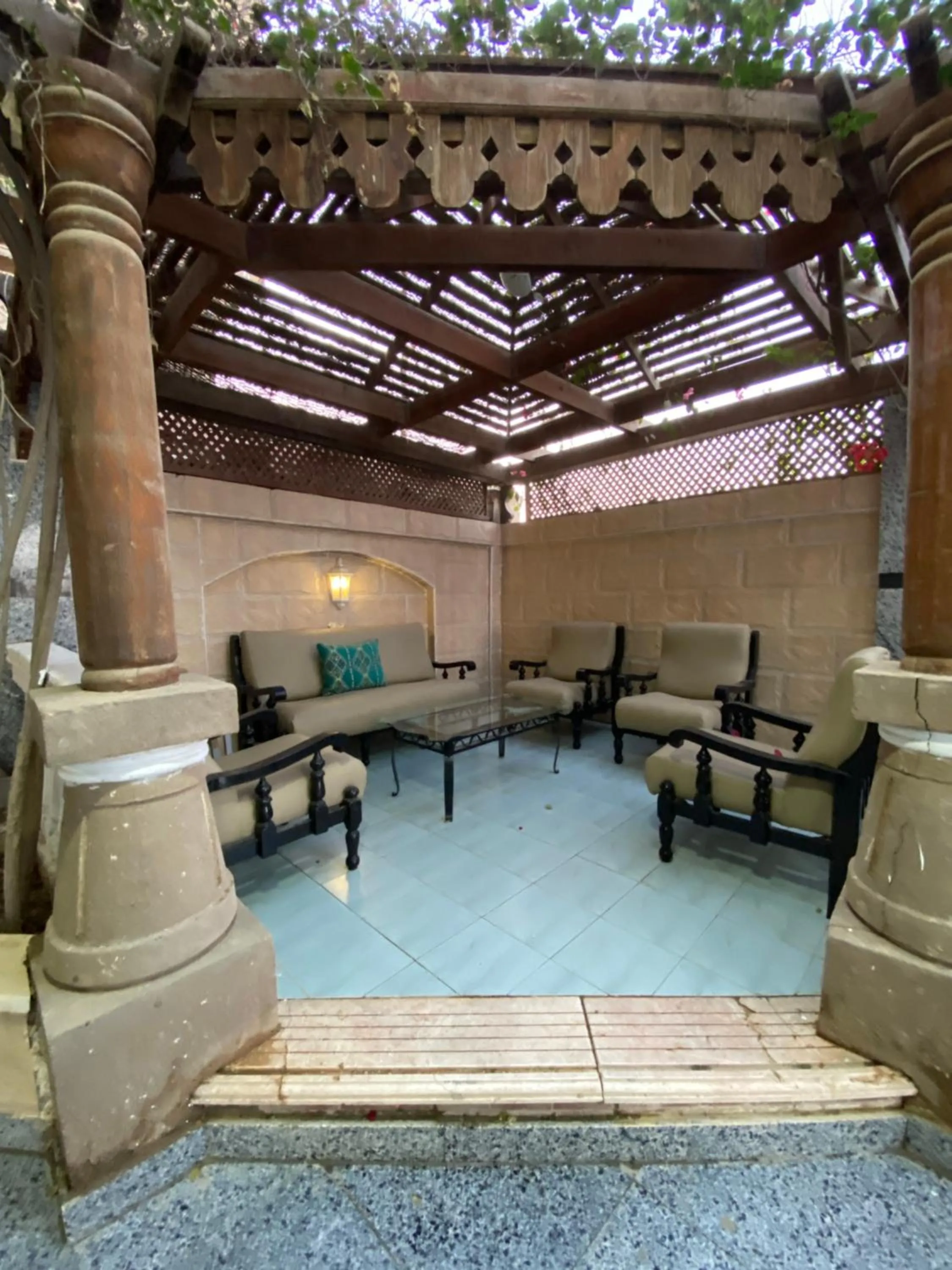 Seating area in Pyramita Hotel