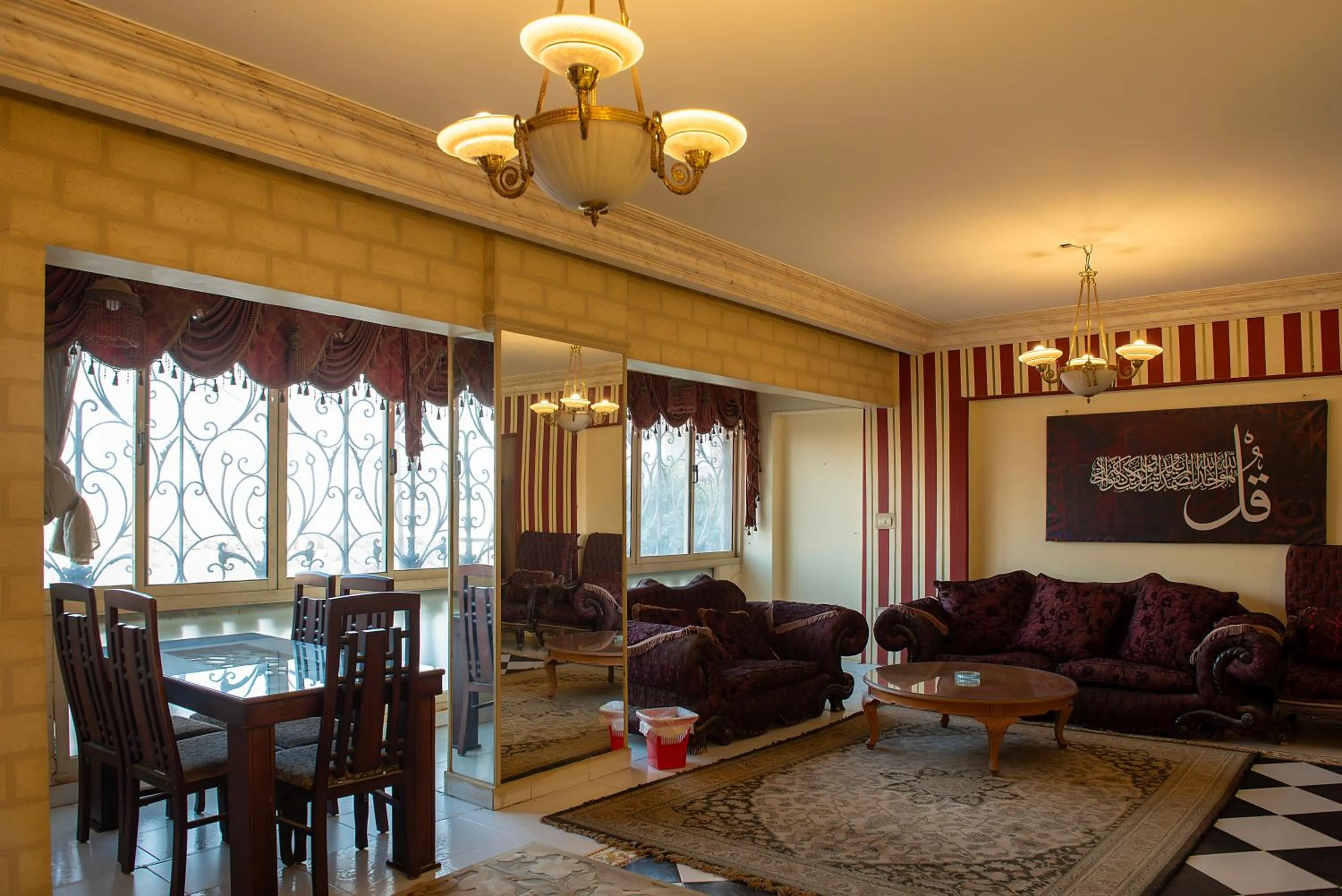 Seating area in Pyramita Hotel