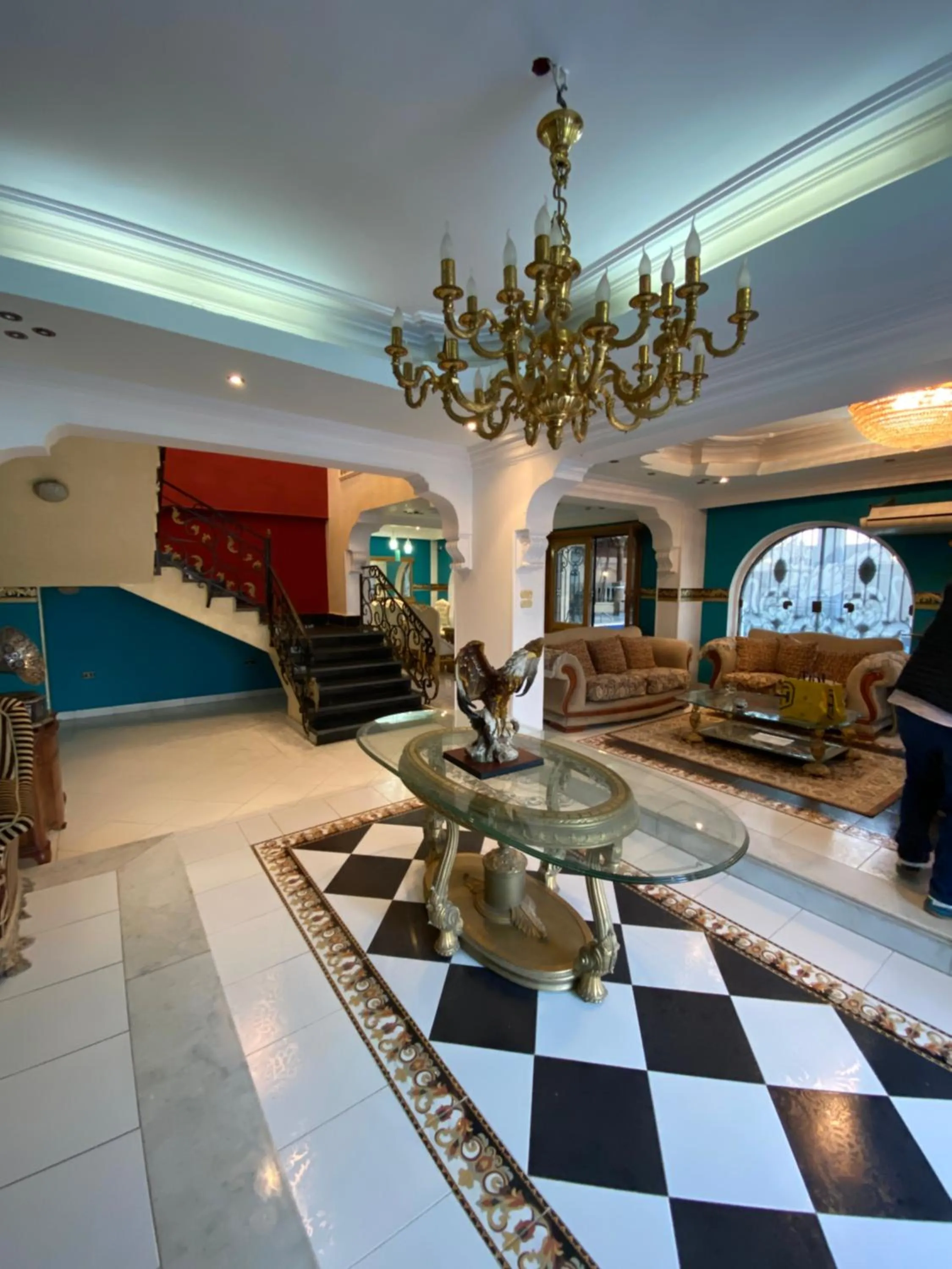 Seating area in Pyramita Hotel