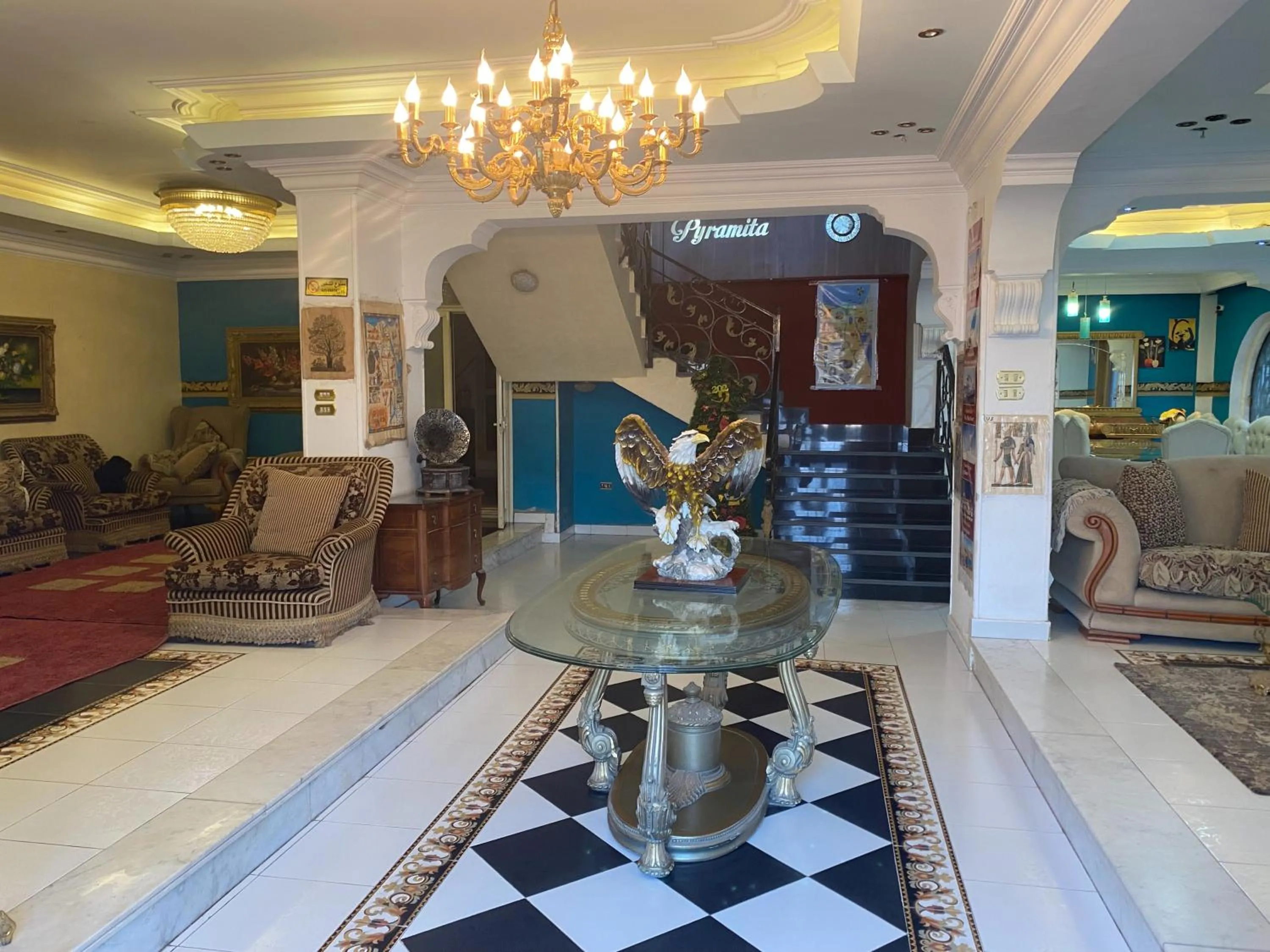 Lobby or reception in Pyramita Hotel