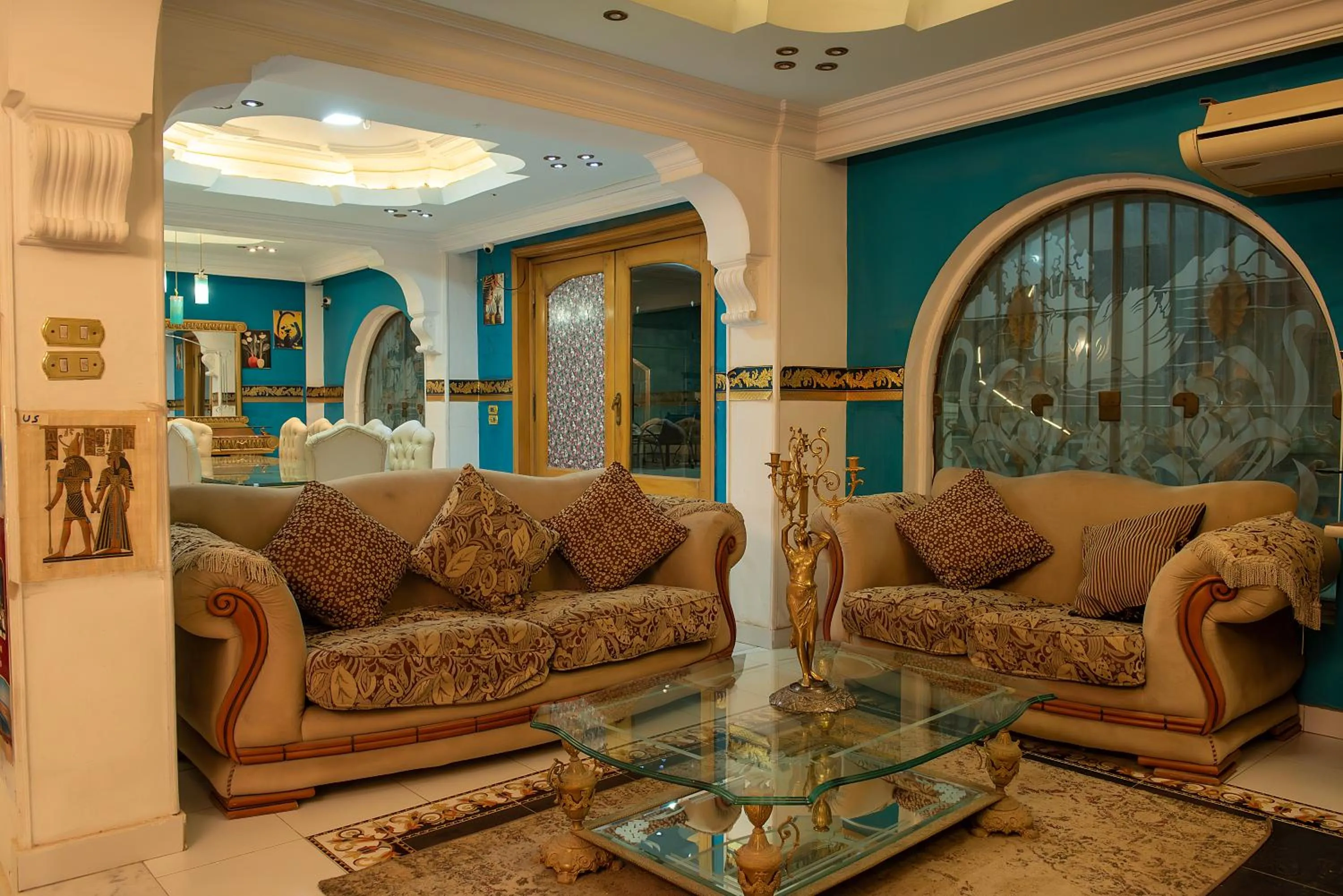 Seating area in Pyramita Hotel