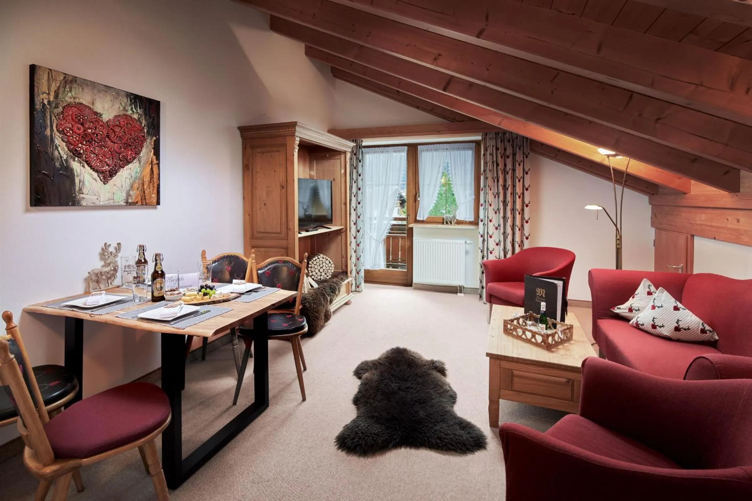 Living room in Maximilian Appartements