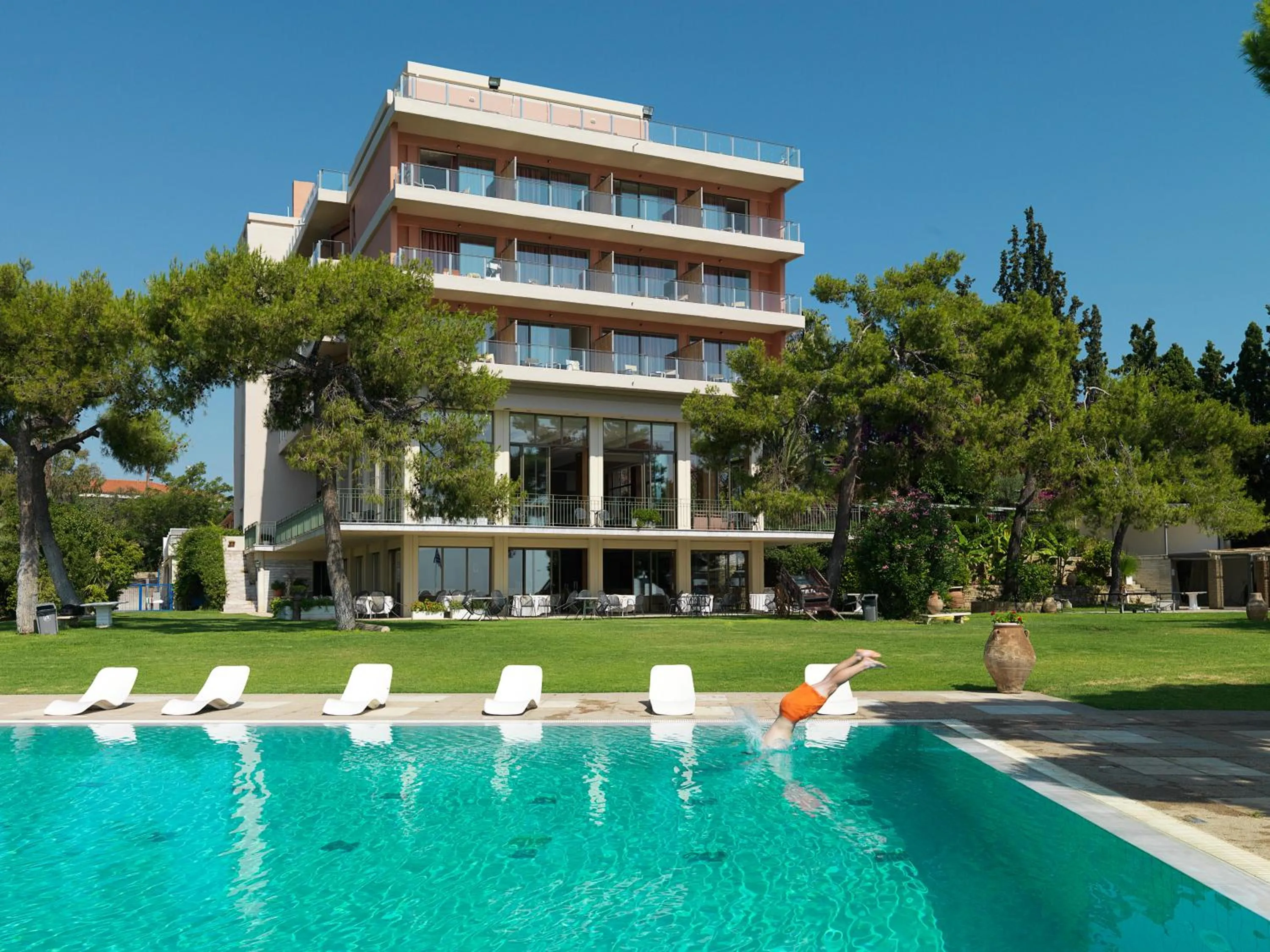 Facade/entrance in Kalamaki Beach Resort