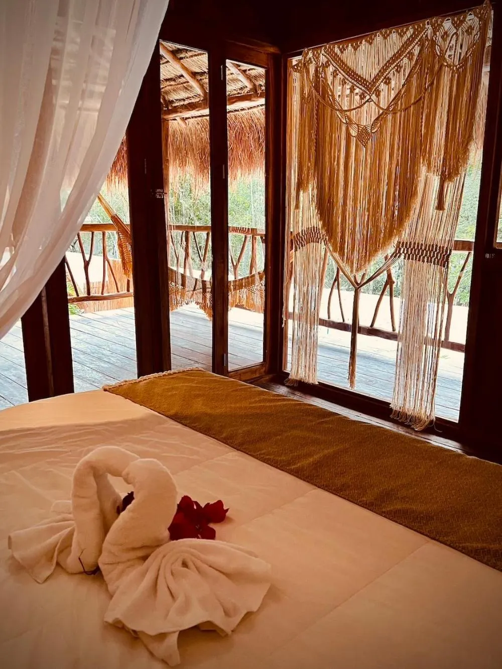 Bedroom, Bed in Lodge Tzunum Jade