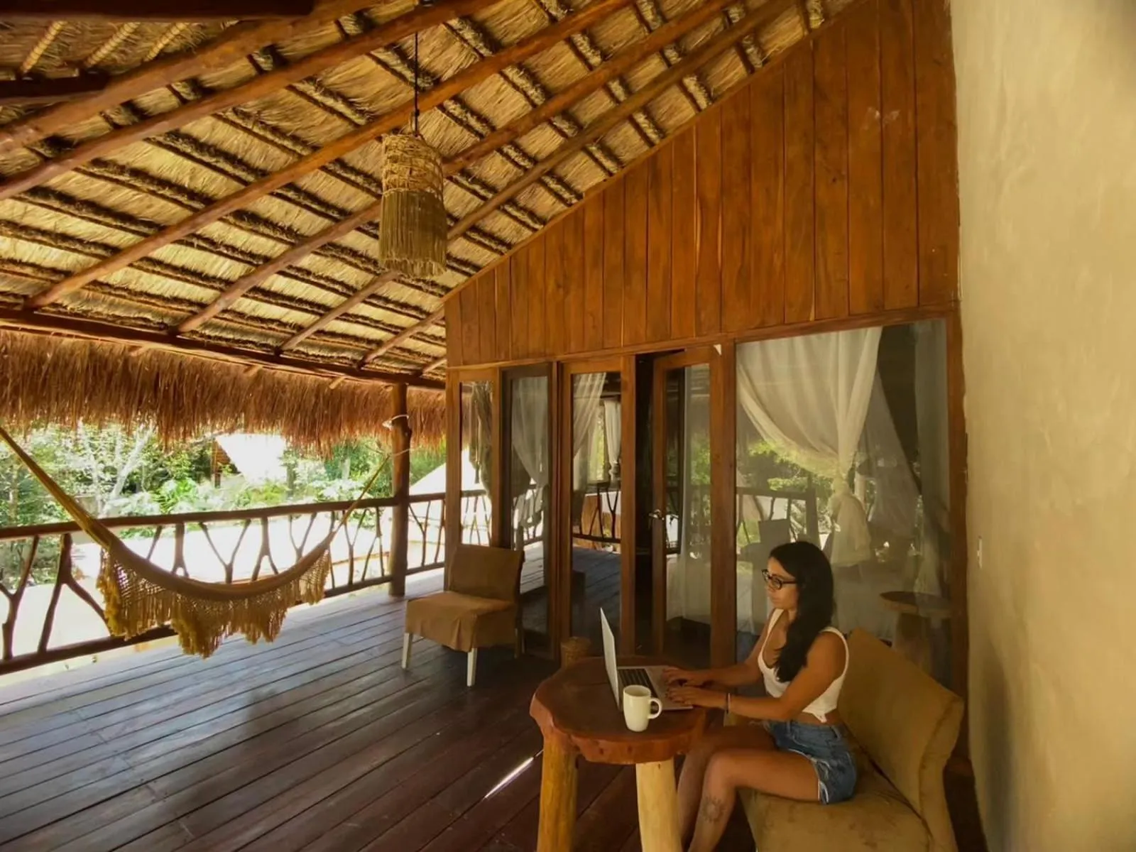 Balcony/Terrace in Lodge Tzunum Jade