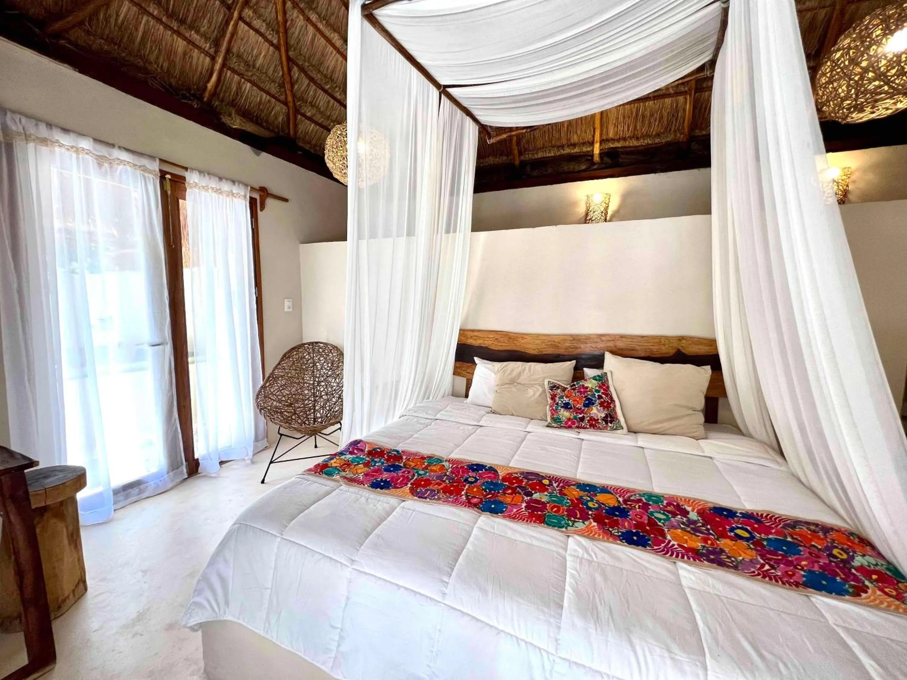 Bed in Lodge Tzunum Jade