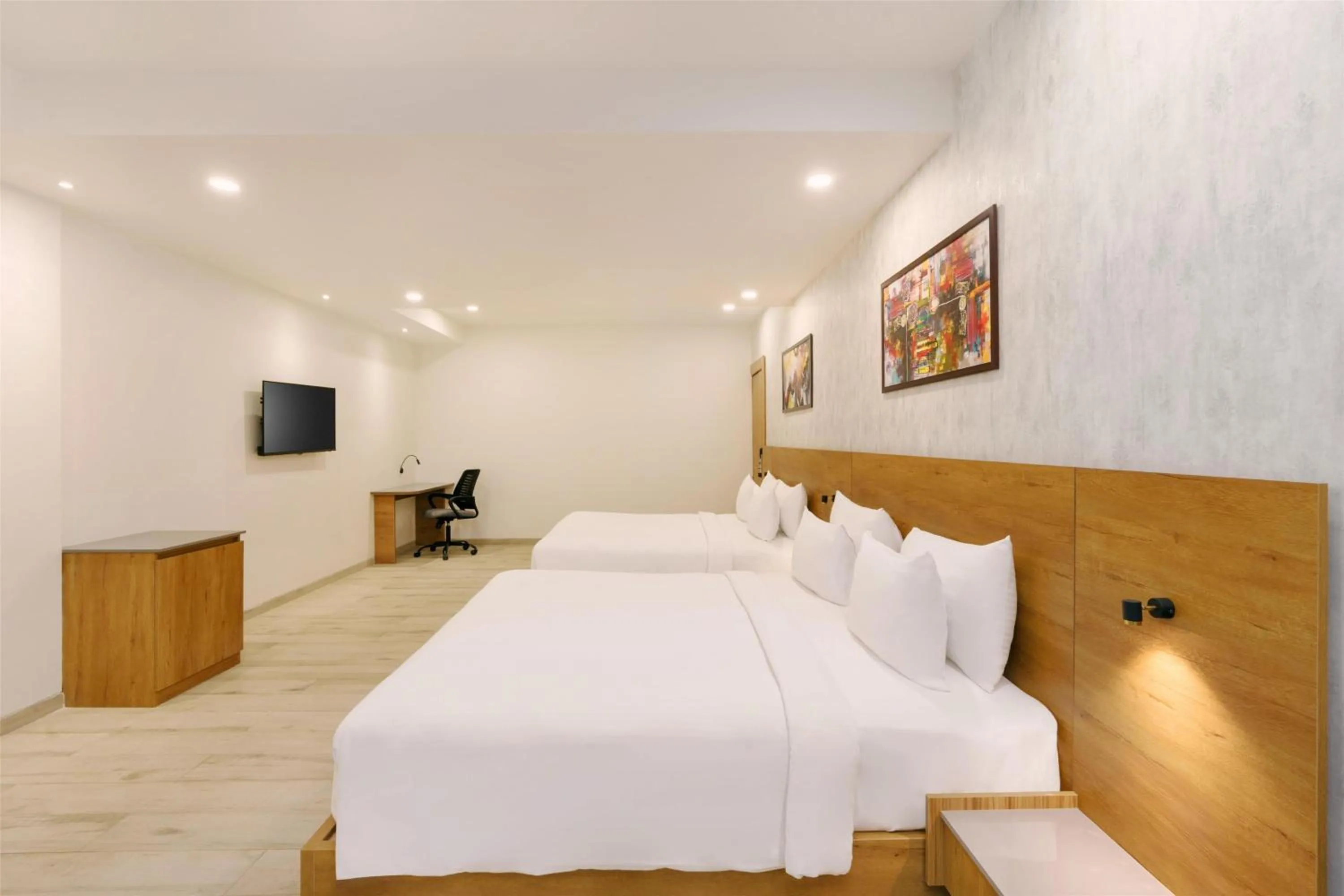 Photo of the whole room, Bed in D Square Statue of Unity Kevadia, a member of Radisson Individuals