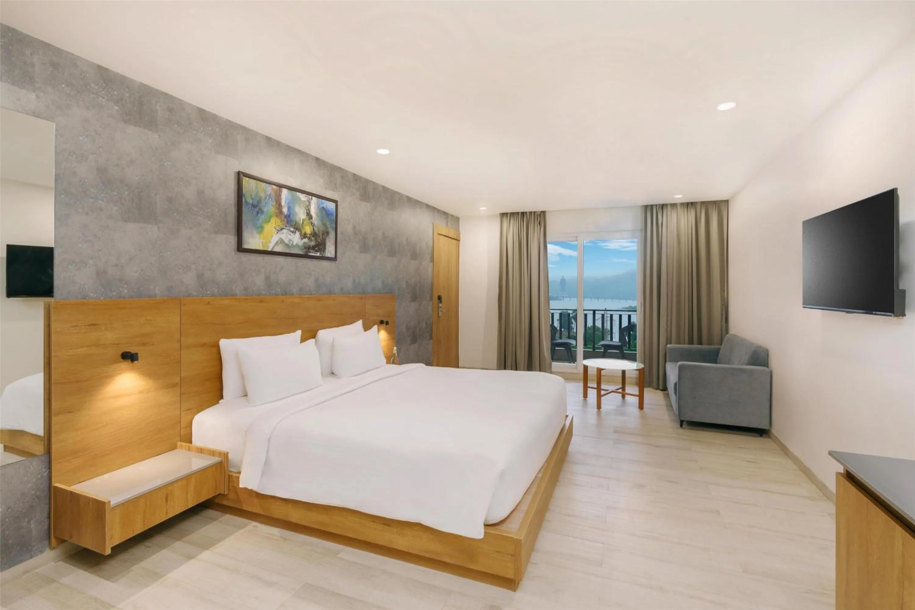 Photo of the whole room, Bed in D Square Statue of Unity Kevadia, a member of Radisson Individuals