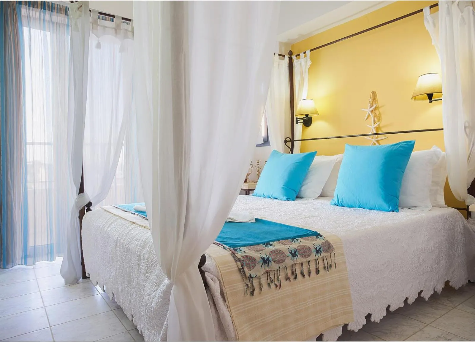 Bed in Golden Bay Hotel Apartments