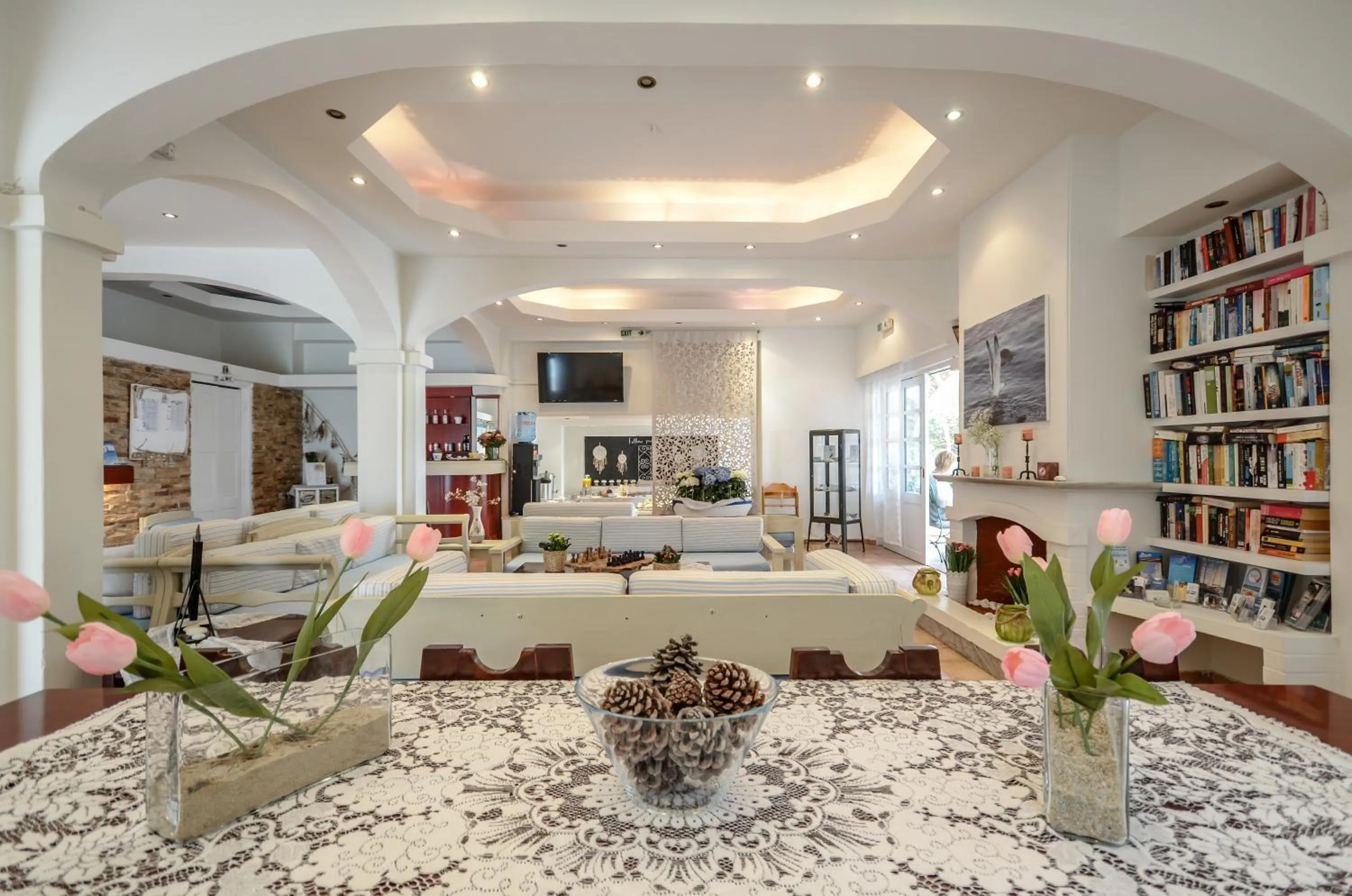Lobby or reception in Hotel Naxos Beach