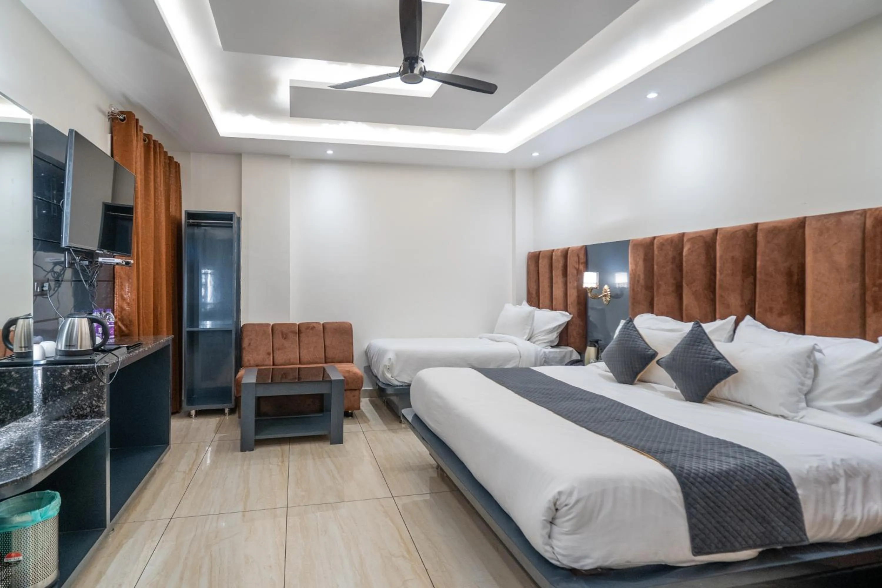 Bed in Hotel The Vaishvik