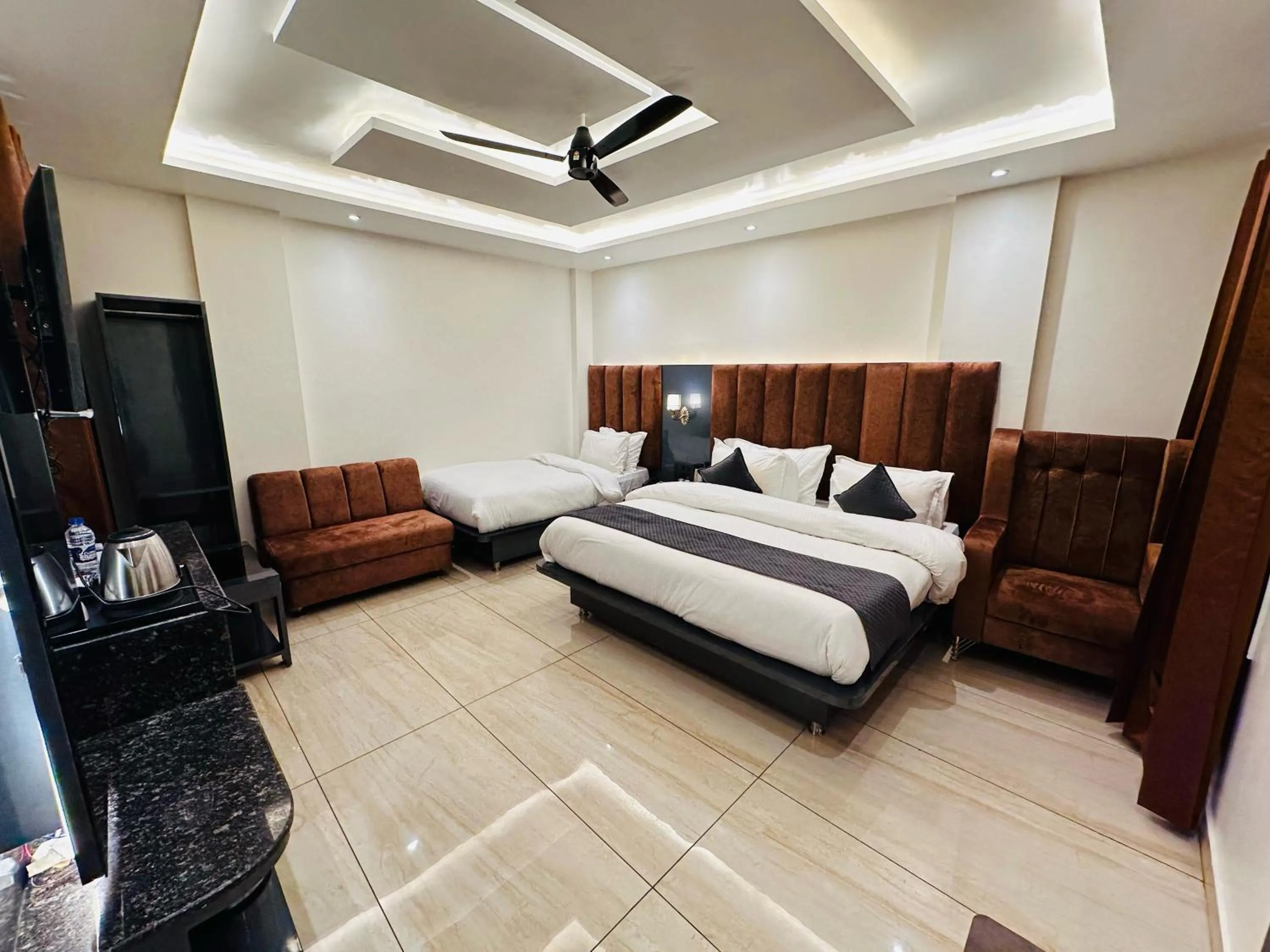 Bed in Hotel The Vaishvik