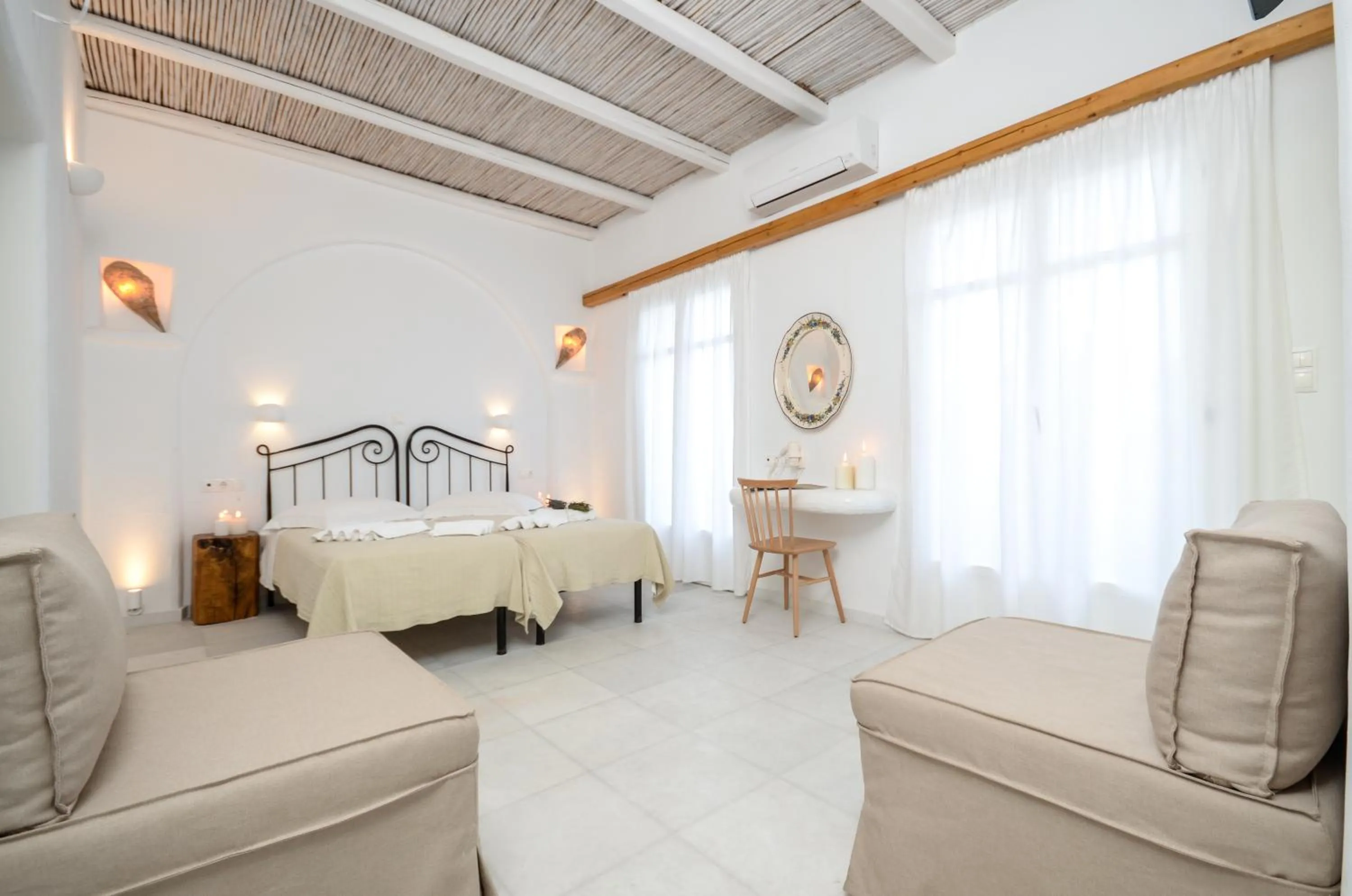 Photo of the whole room, Bed in Galini Hotel