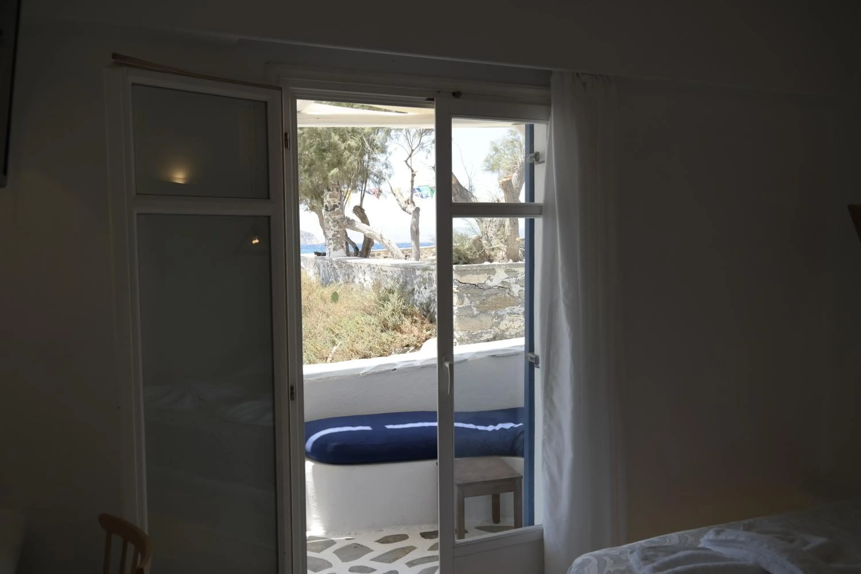 View (from property/room), Bed in Galini Hotel