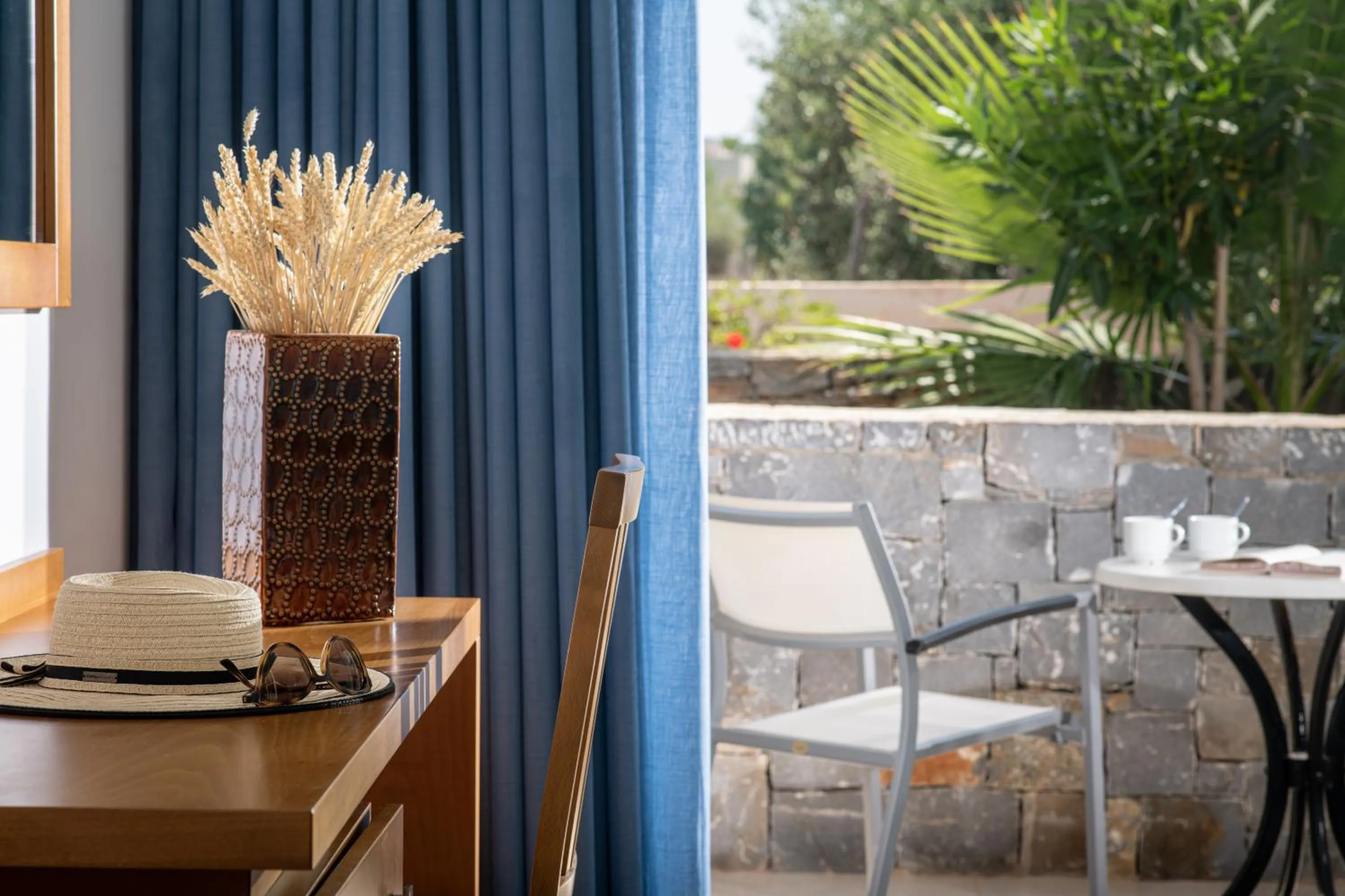 Garden view in Aeolos Beach Resort