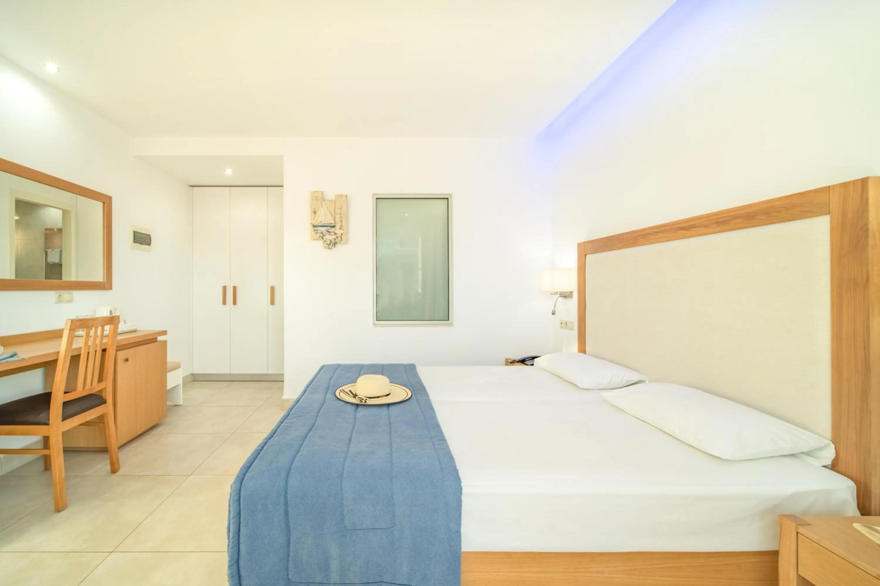 Bed in Aeolos Beach Resort