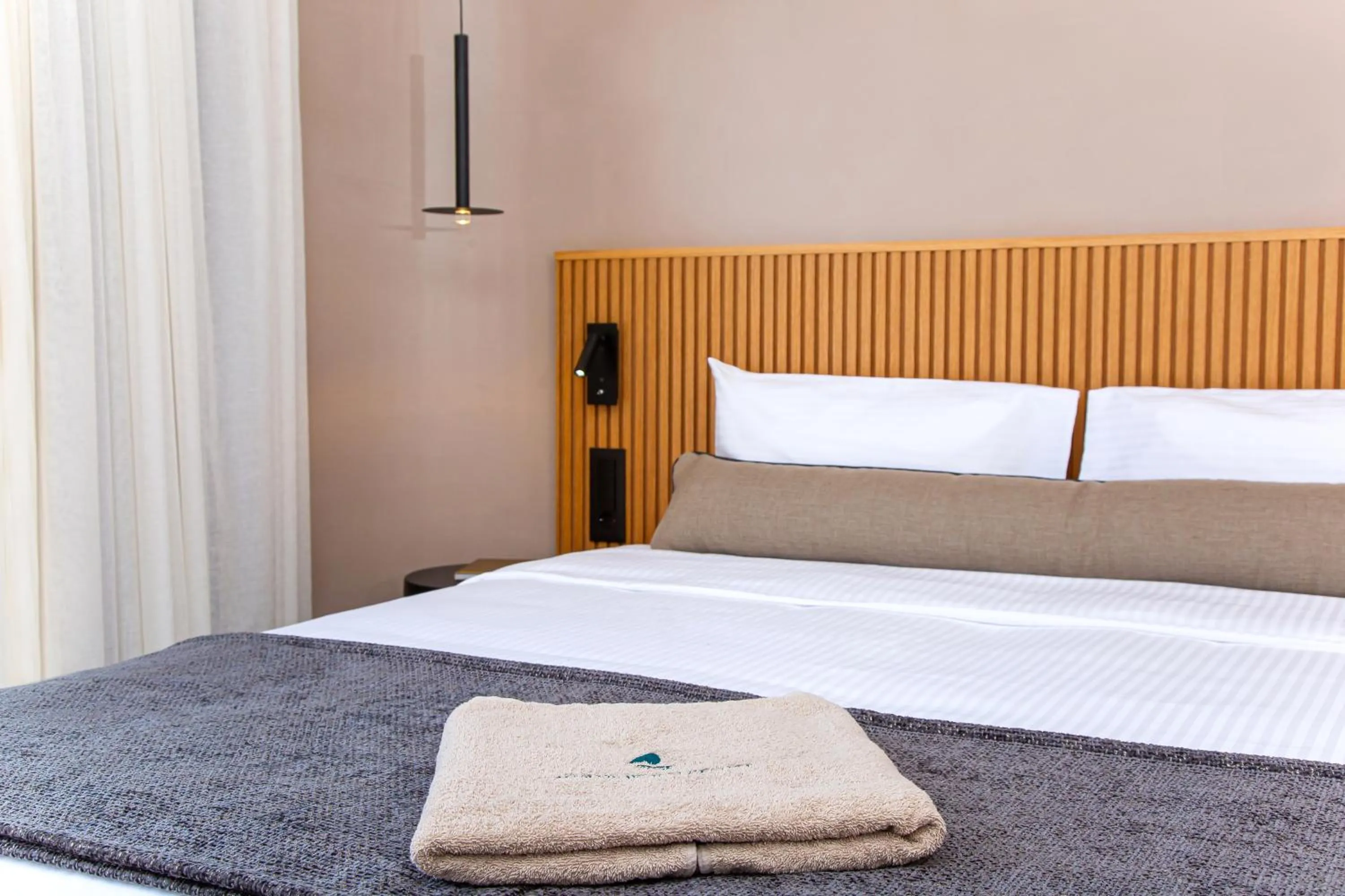 Bed in Aeolos Beach Resort