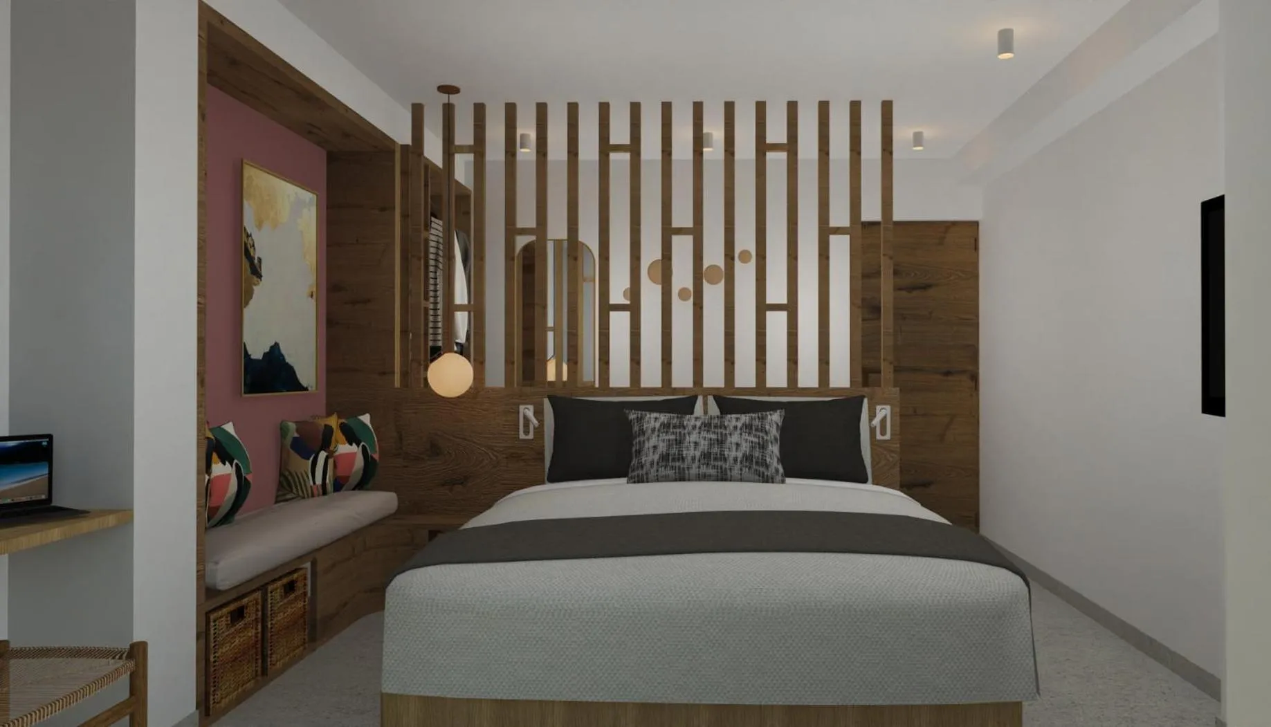 Bed in Rainbow Apartments