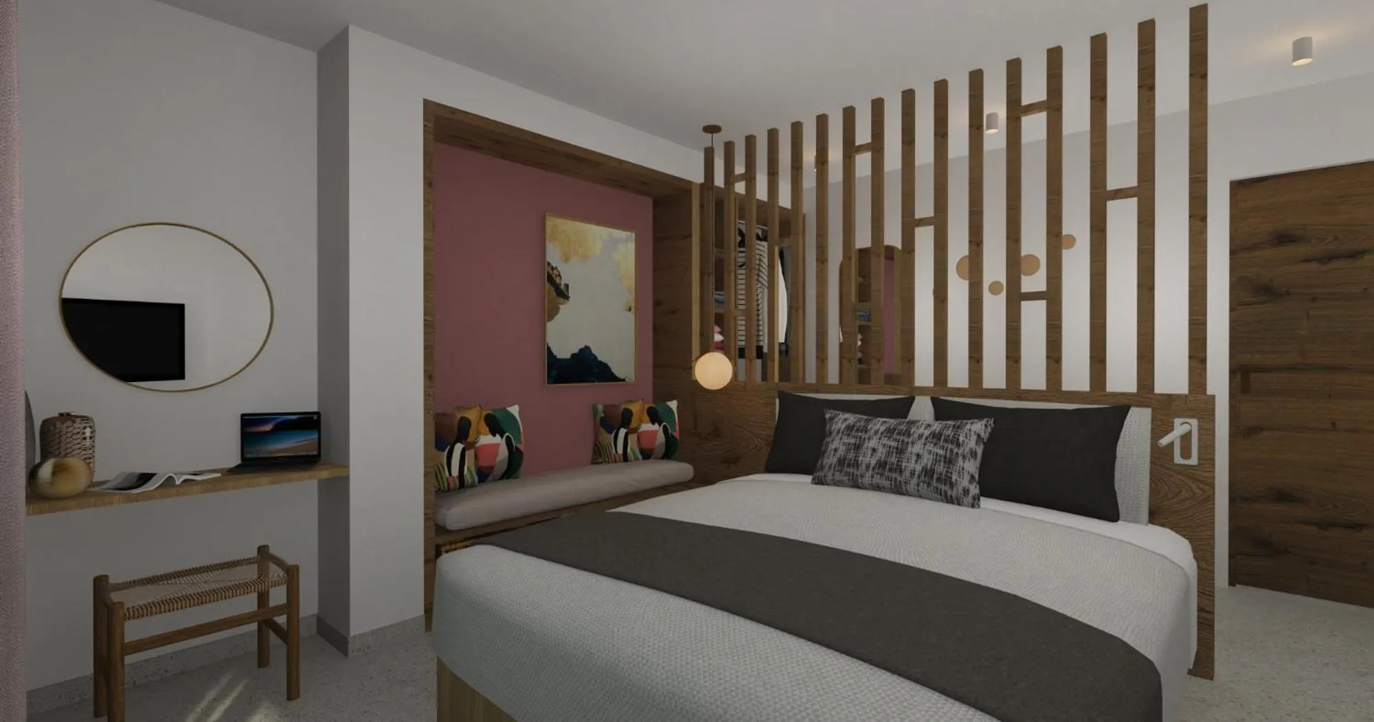 Bed in Rainbow Apartments