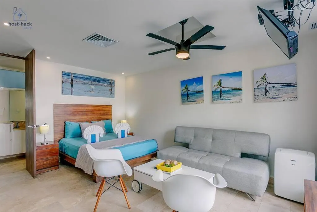 TV and multimedia in Danzamar 1B with Pool & Rooftop near Mamitas beach