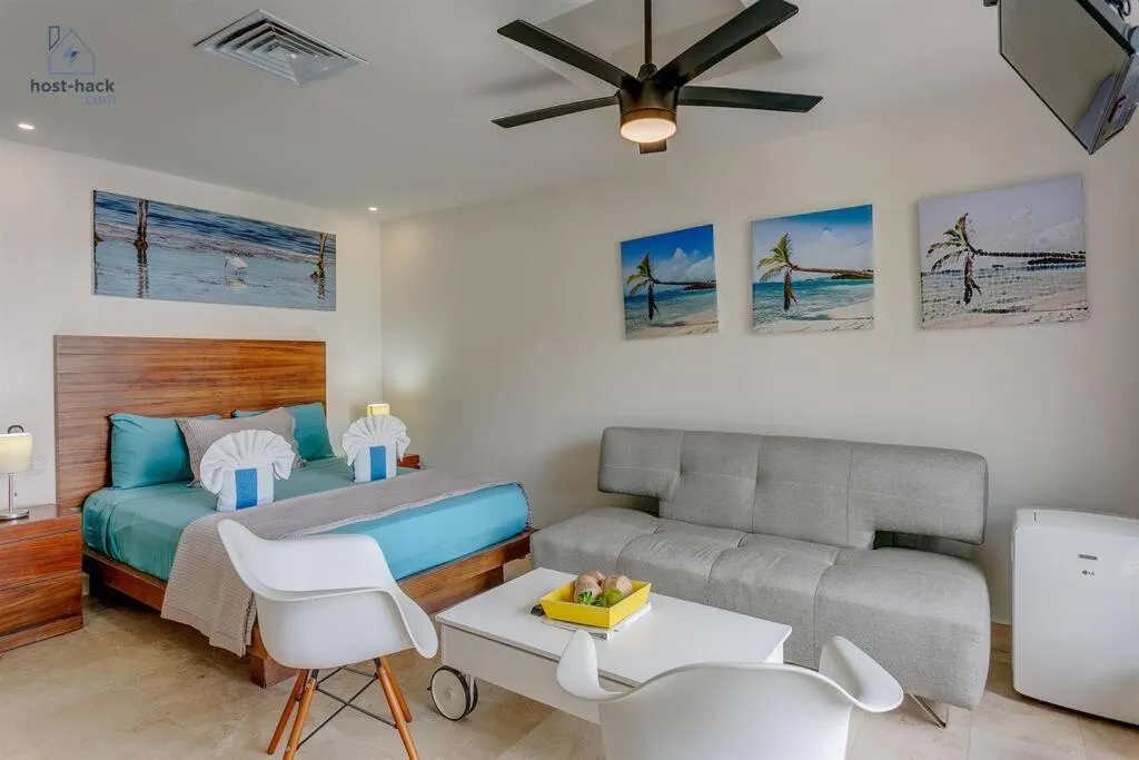 TV and multimedia in Danzamar 1B with Pool & Rooftop near Mamitas beach