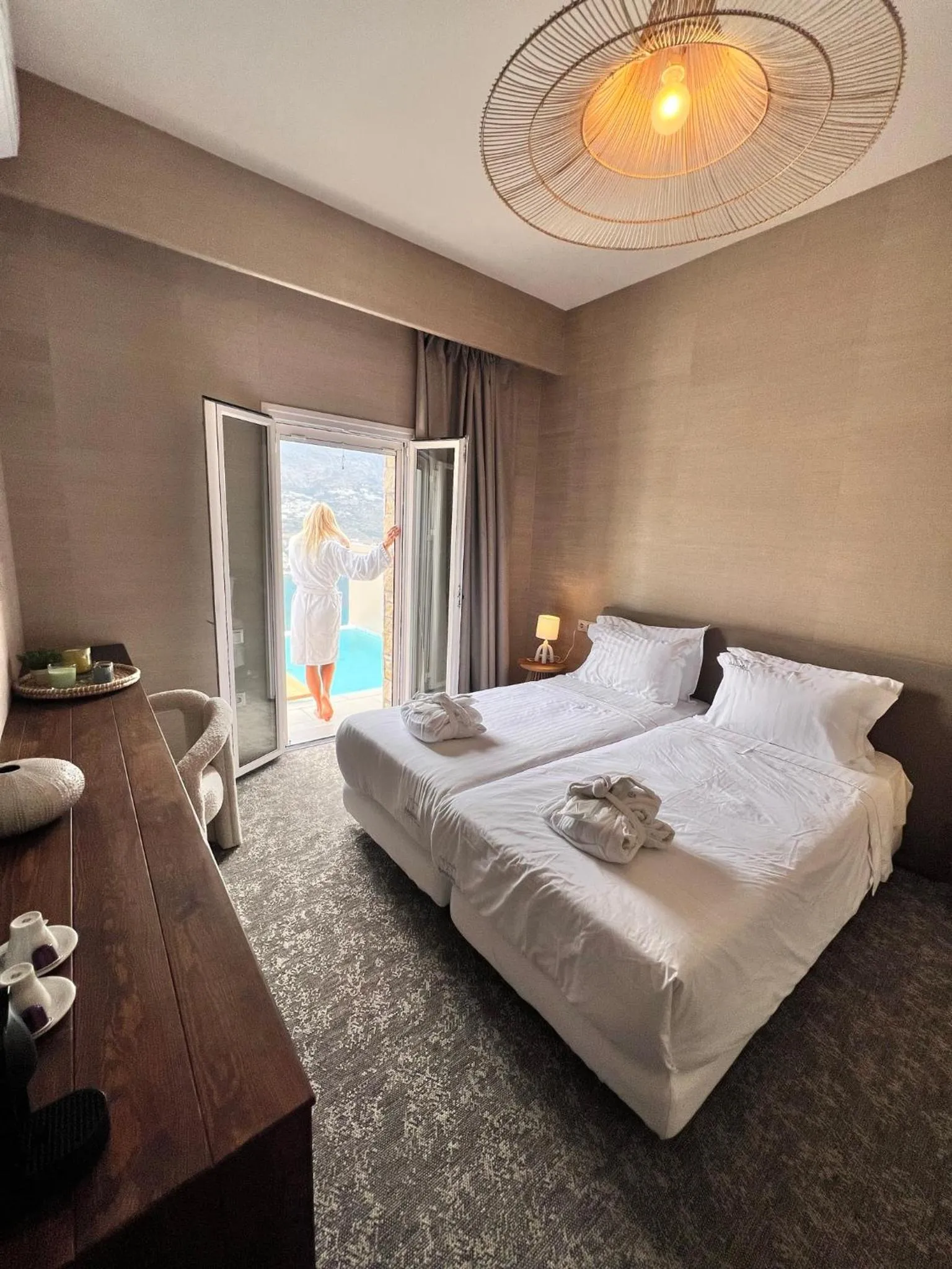 Bed in Aegialis Hotel & Spa