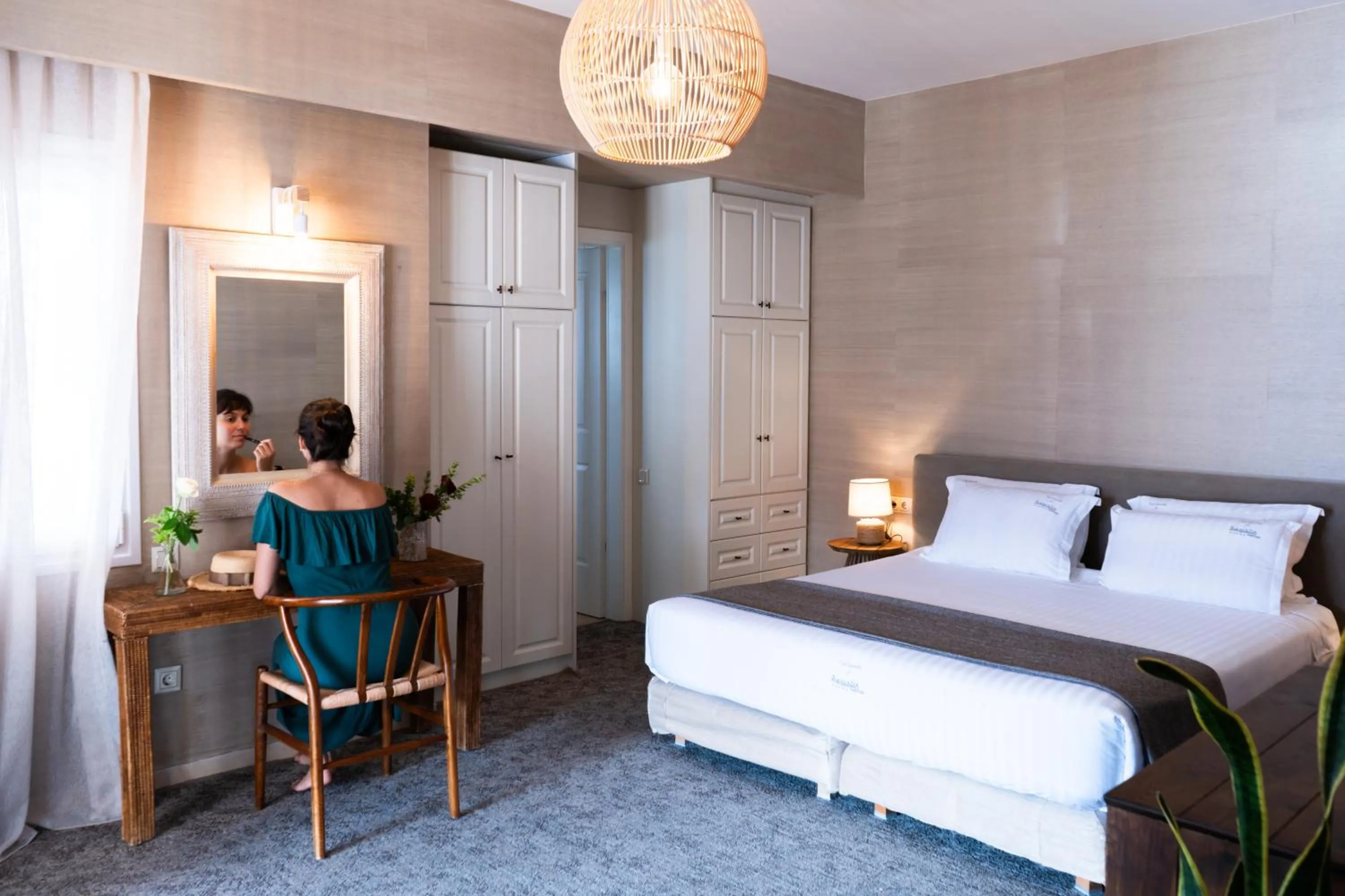 Bed in Aegialis Hotel & Spa