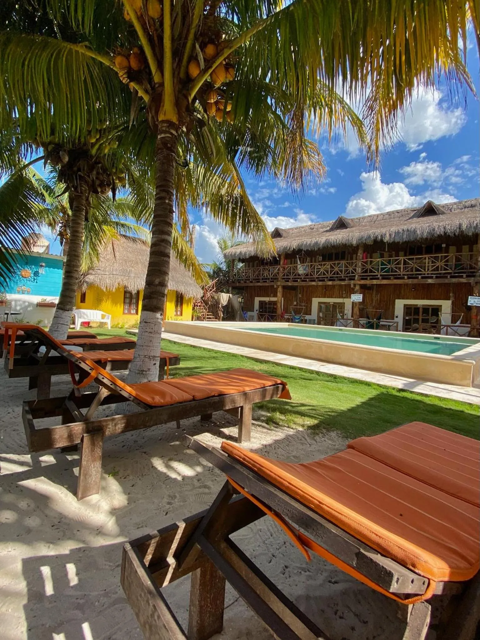 Swimming pool in Cabañas Frida