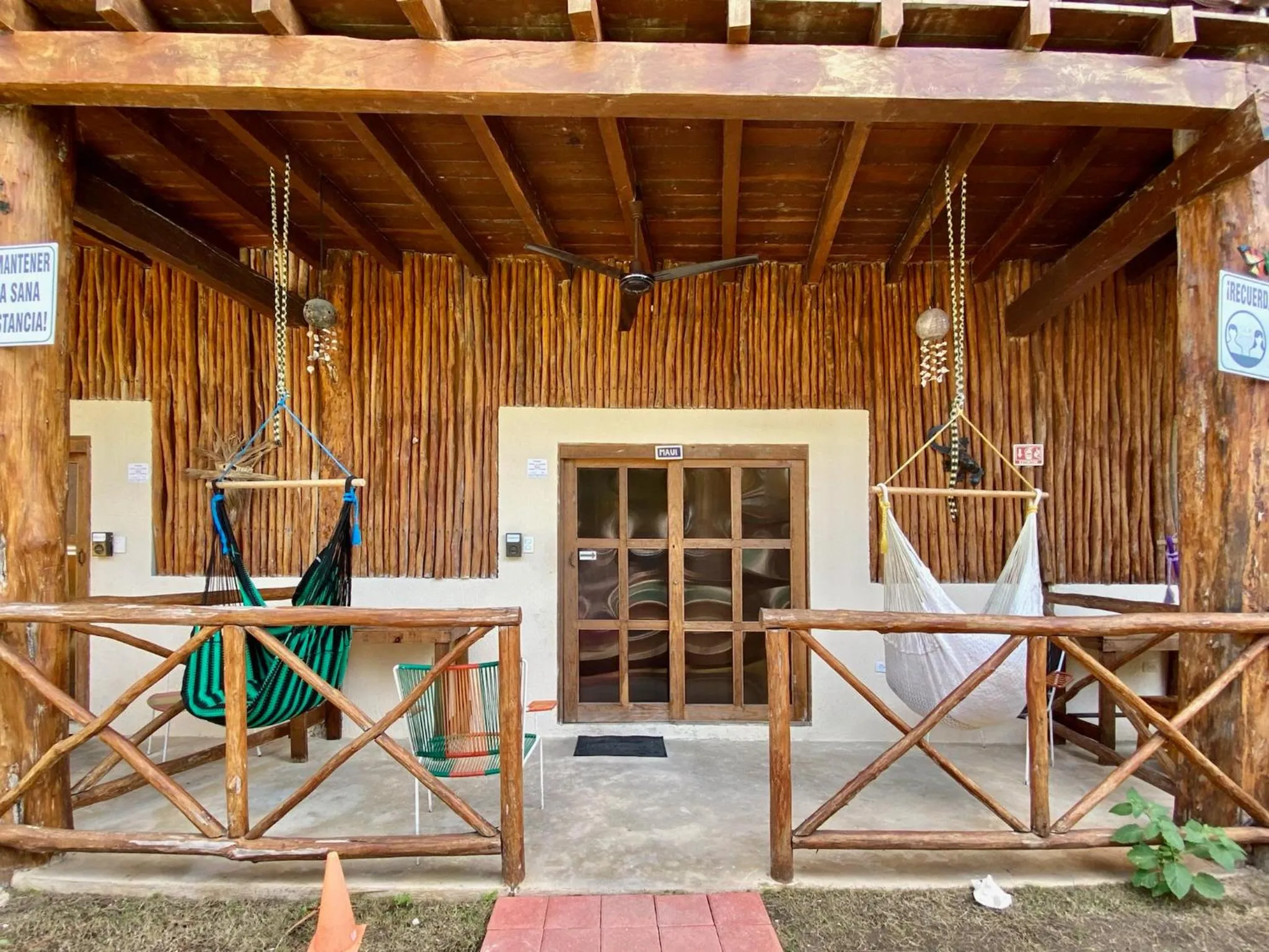 Balcony/Terrace in Cabañas Frida