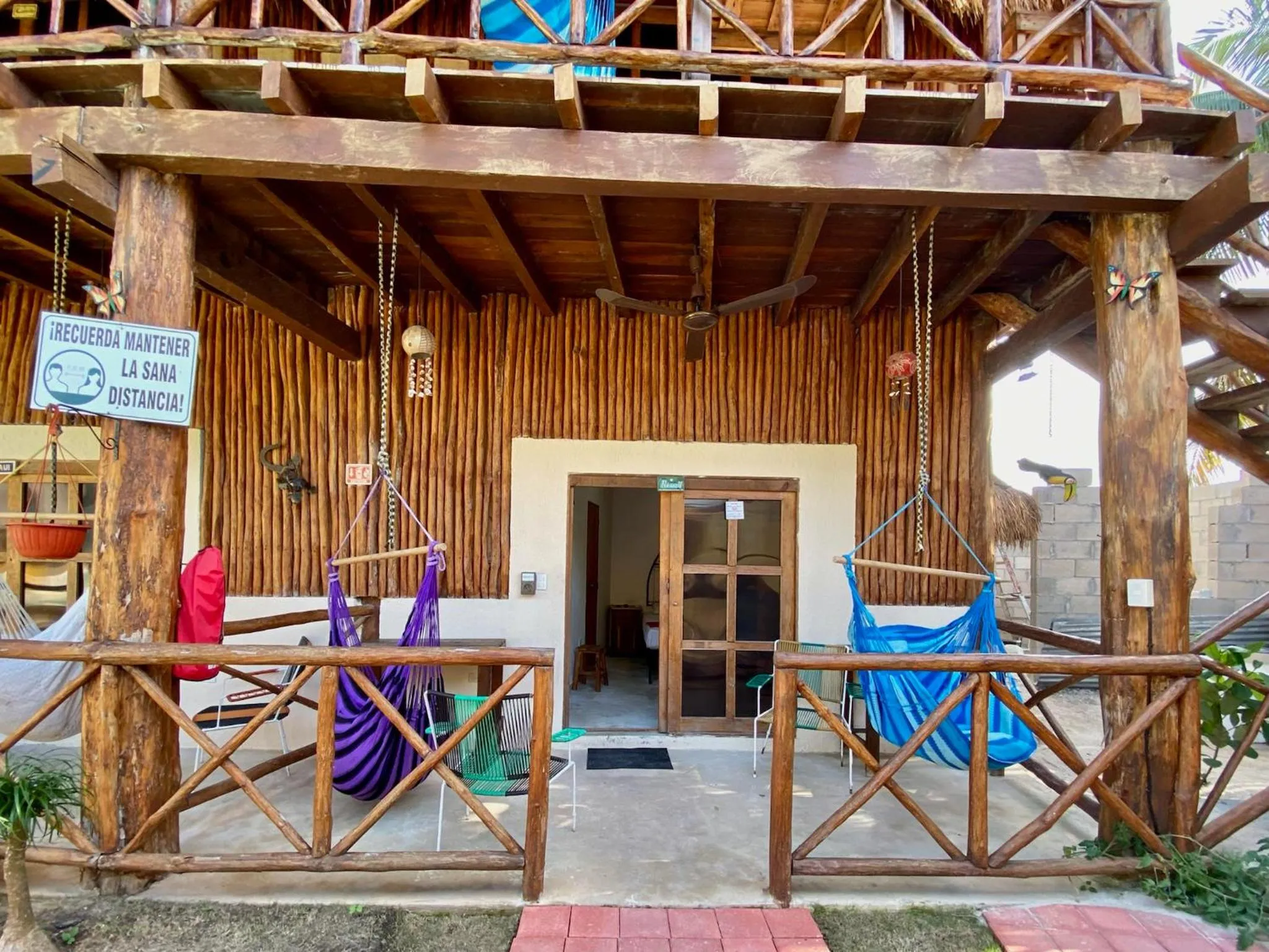 Balcony/Terrace in Cabañas Frida