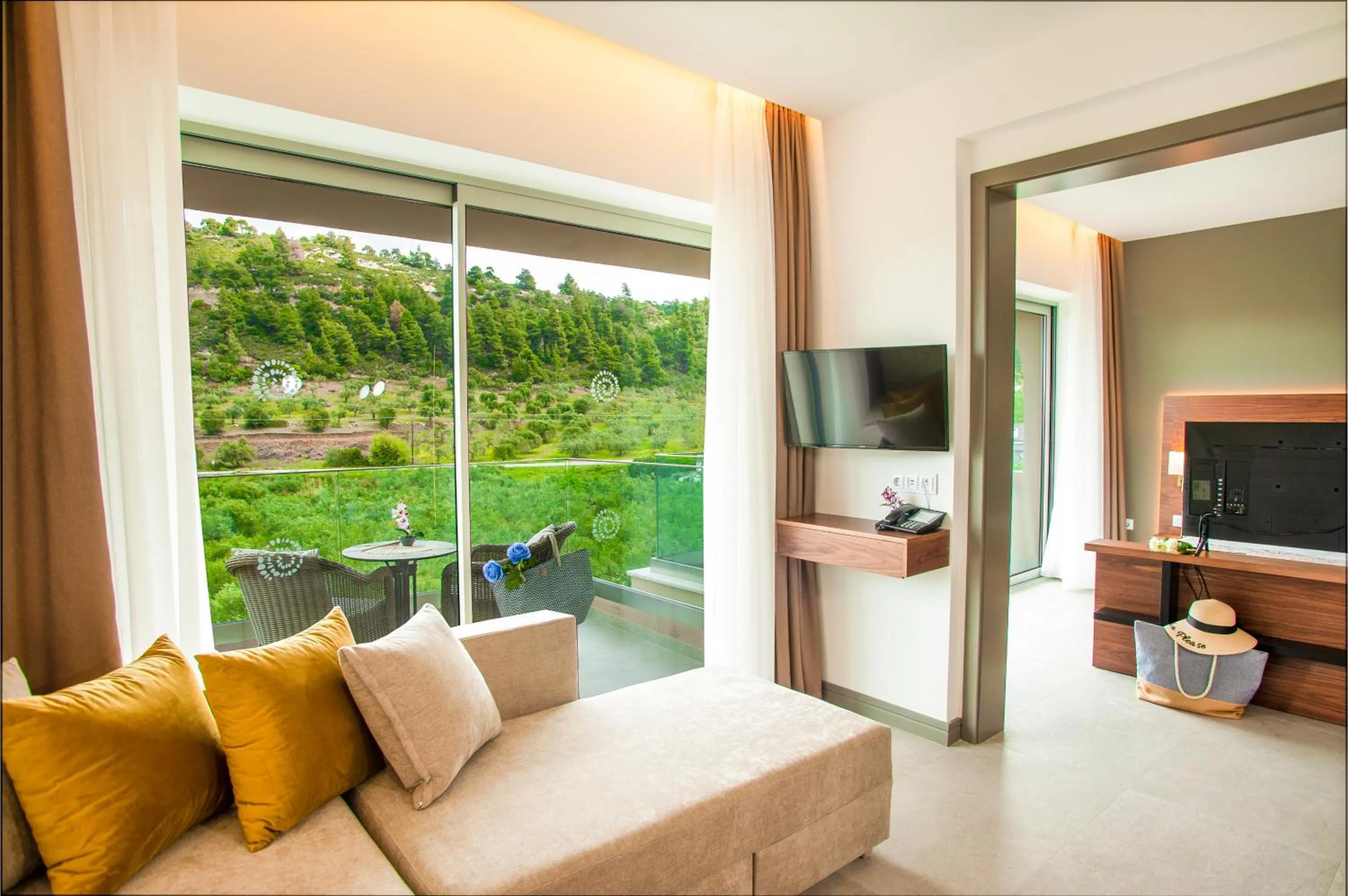 Seating area in Acrotel Athena Pallas & Residence