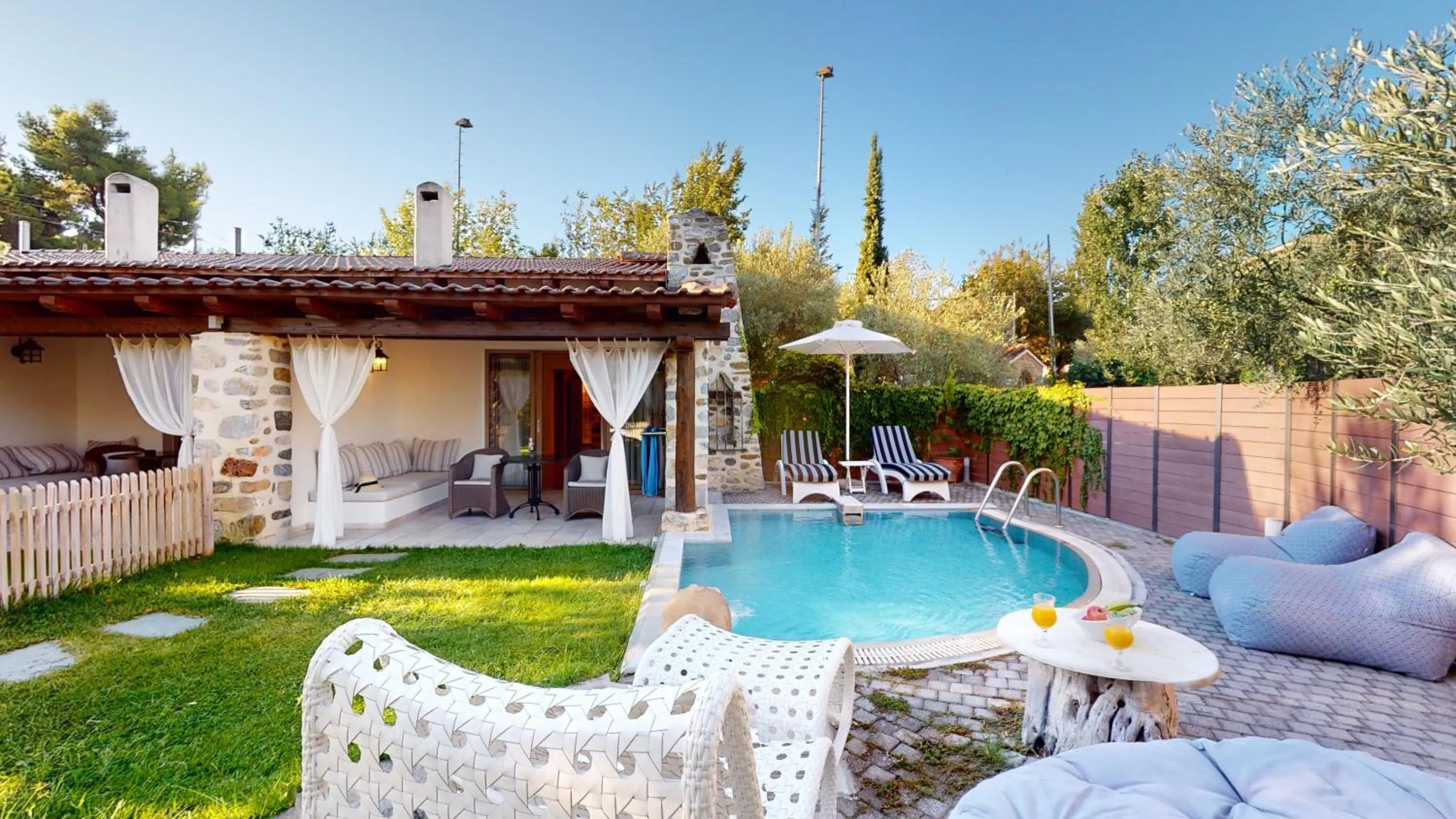 Patio in Acrotel Athena Pallas & Residence