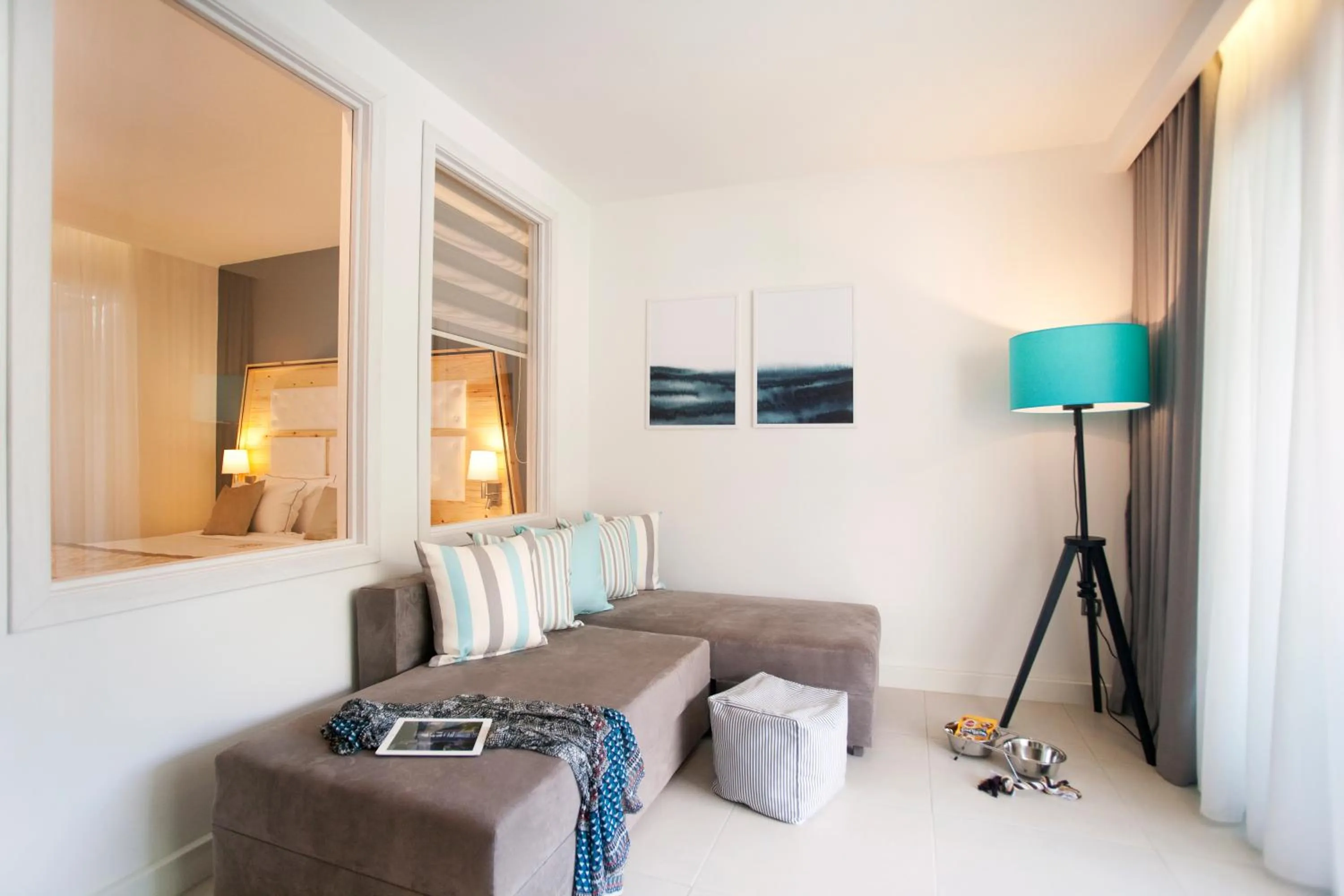 Seating area, Bed in Acrotel Athena Pallas & Residence